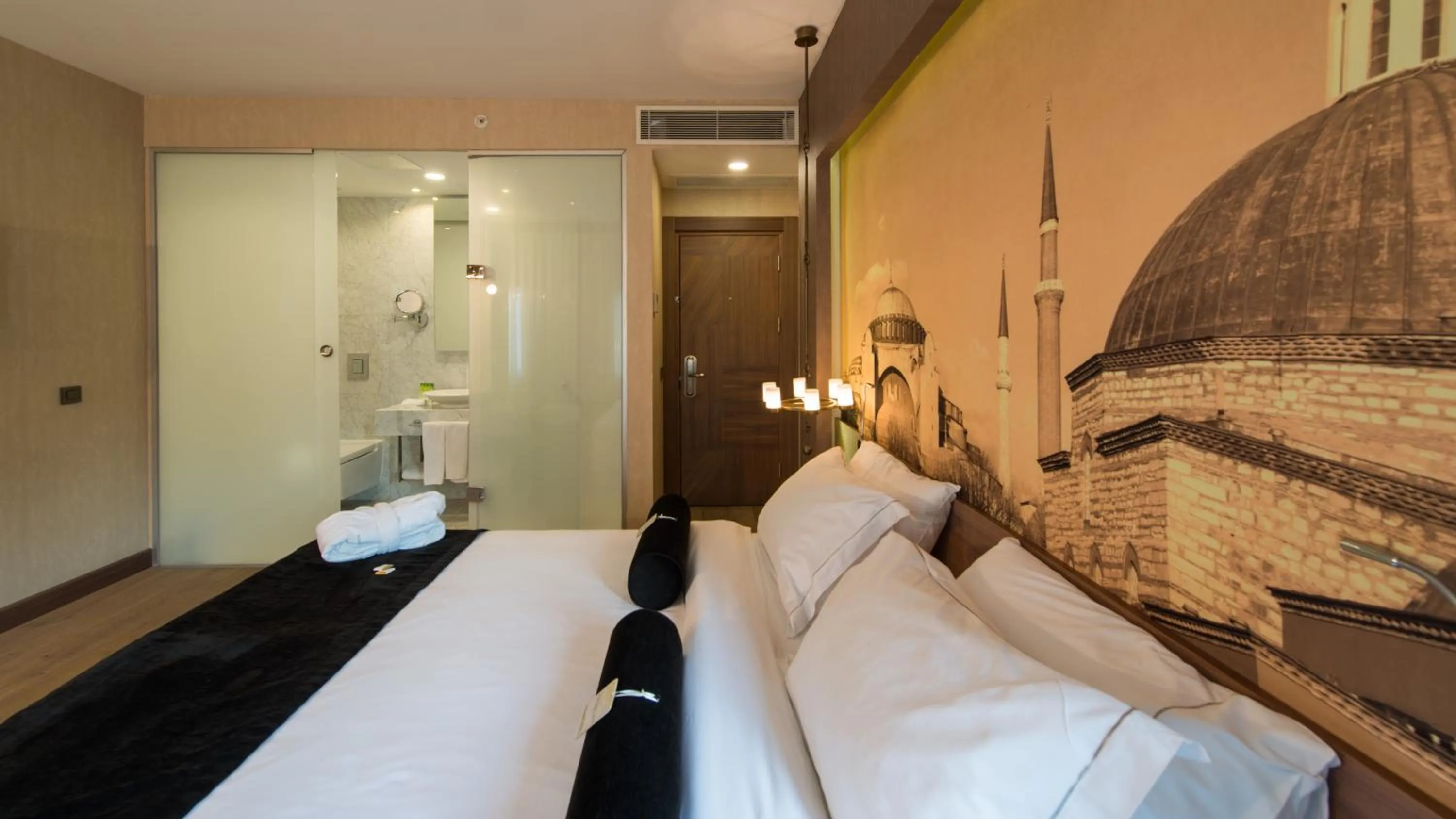 Bed in Hotel Saint Sophia