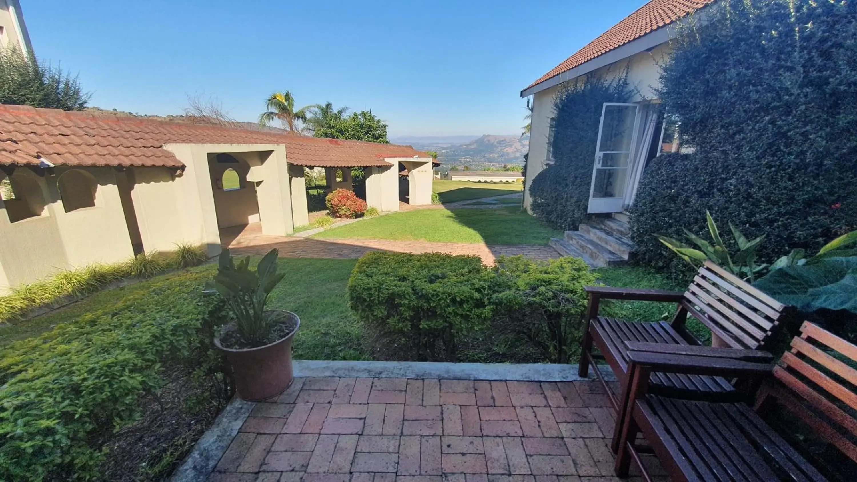 Garden view in Mountain View International Hotel - Eswatini Garden view in Mountain View International Hotel - Eswatini