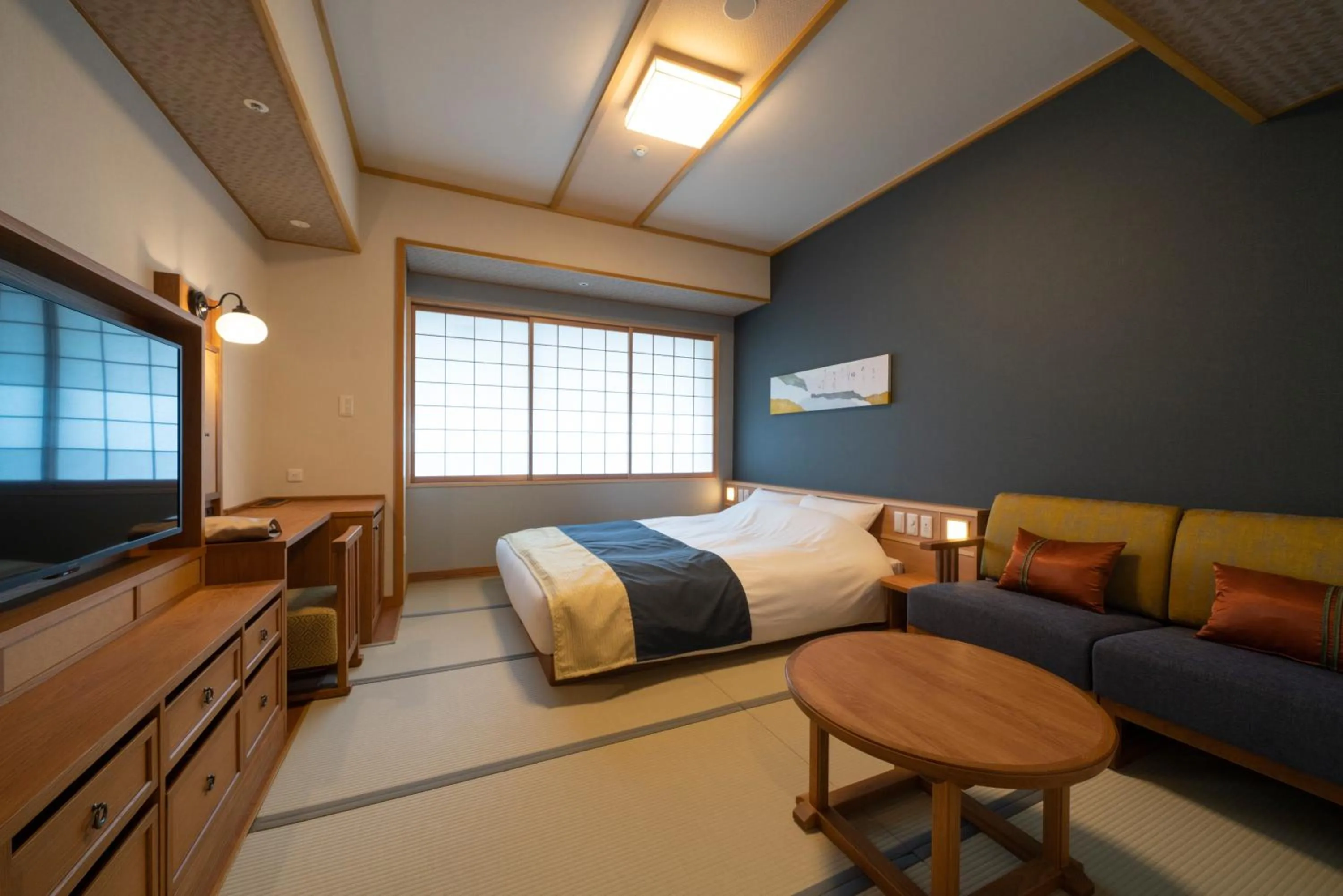 Photo of the whole room, Bed in Kyoto Umekoji Kadensho