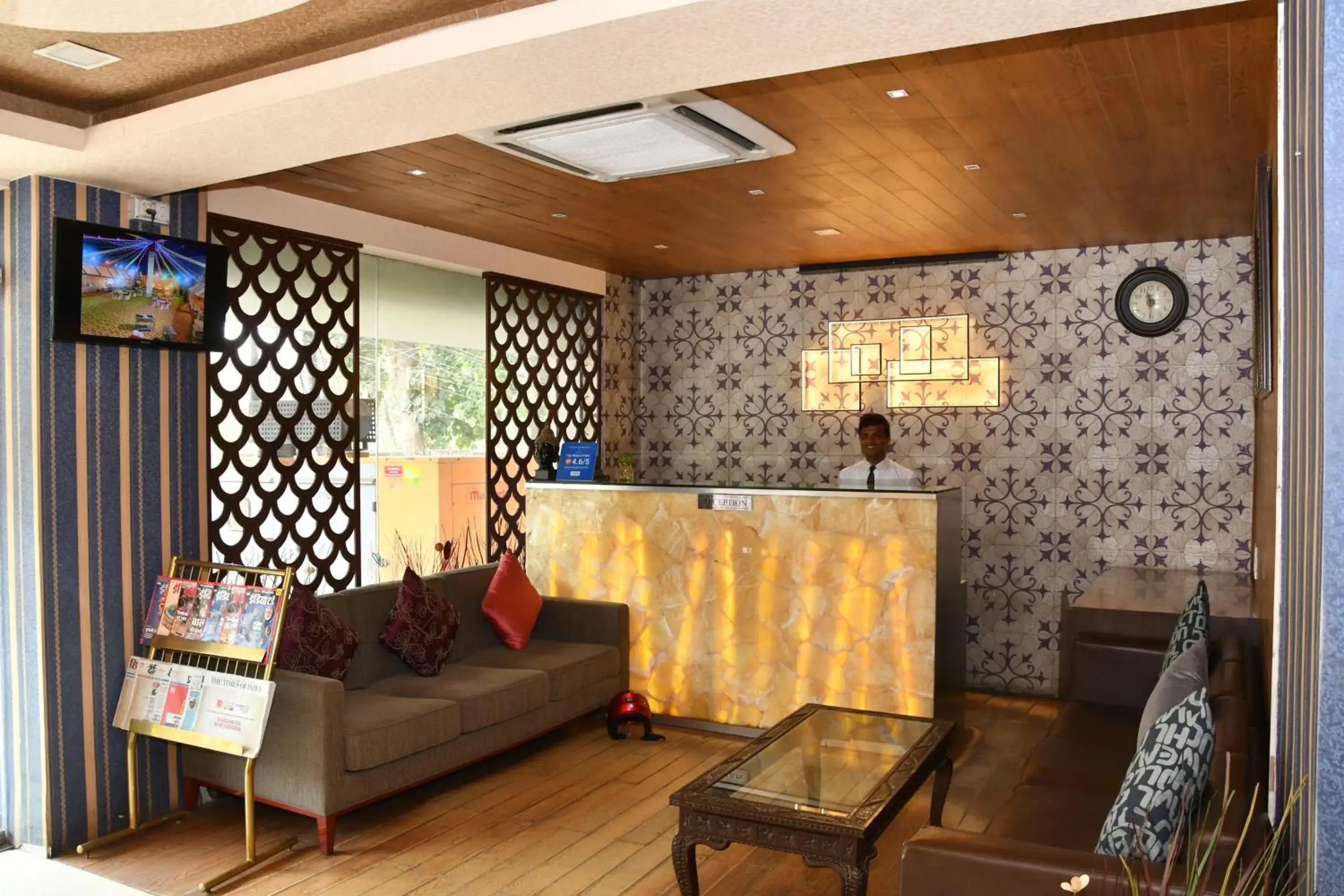 Lobby or reception in Chinmaye Inn Lobby or reception in Chinmaye Inn