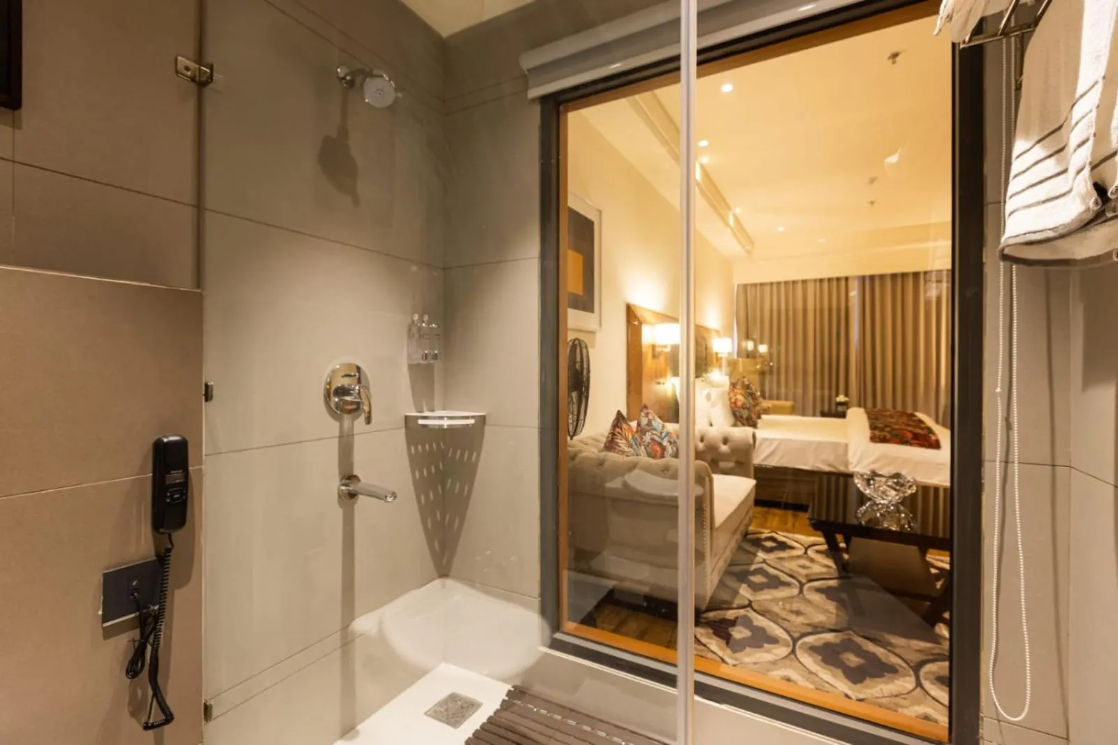 Shower, Bed in Clarks Inn Express Ludhiana