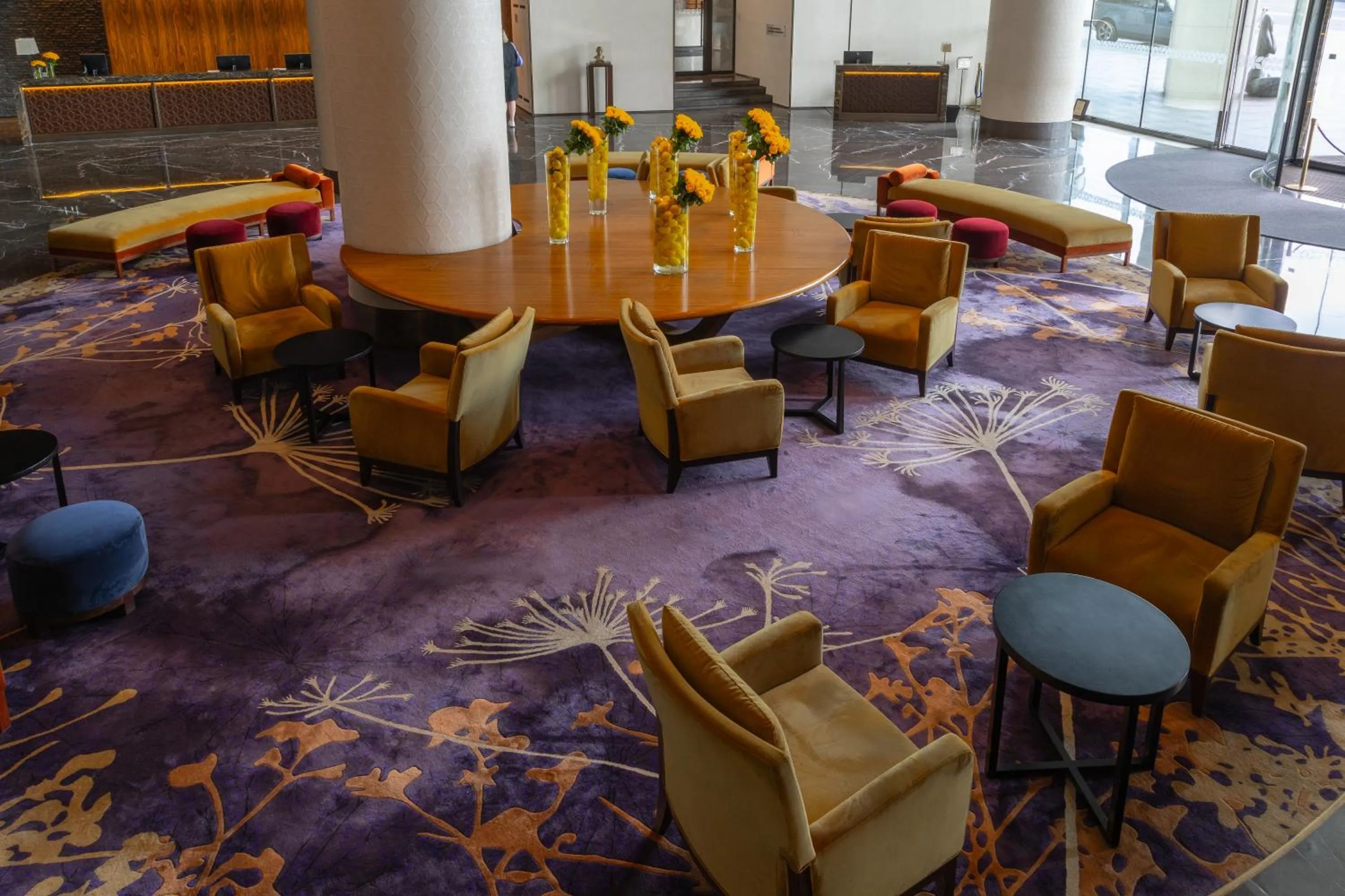 Lobby or reception in Hilton Kyiv
