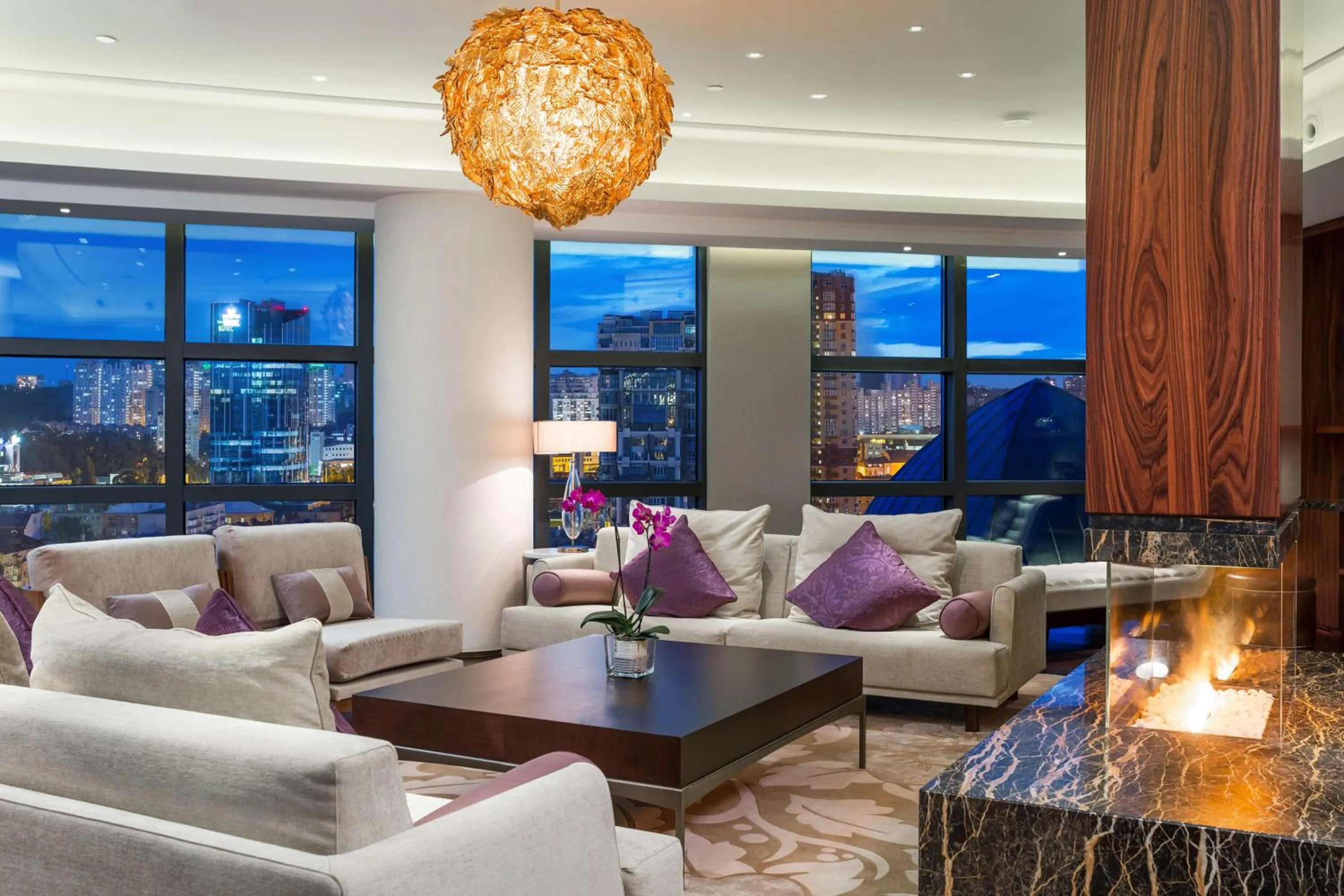 Lobby or reception in Hilton Kyiv