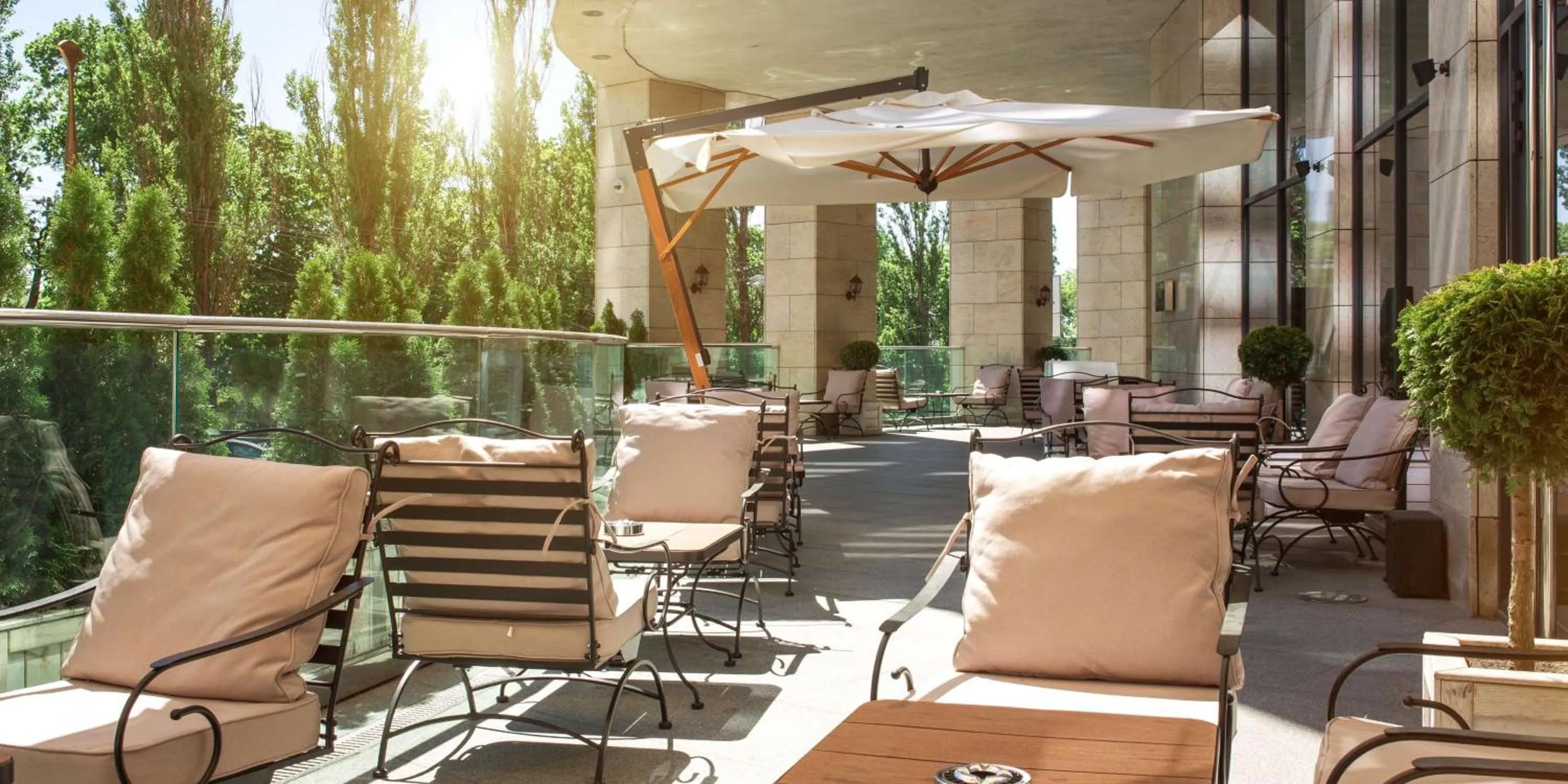 Patio in Hilton Kyiv
