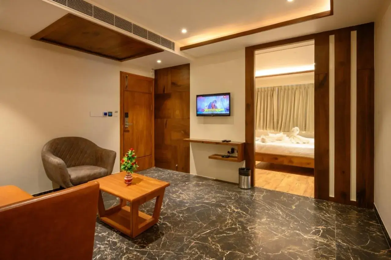 Living room, Bed in Chithara Comforts Living room, Bed in Chithara Comforts