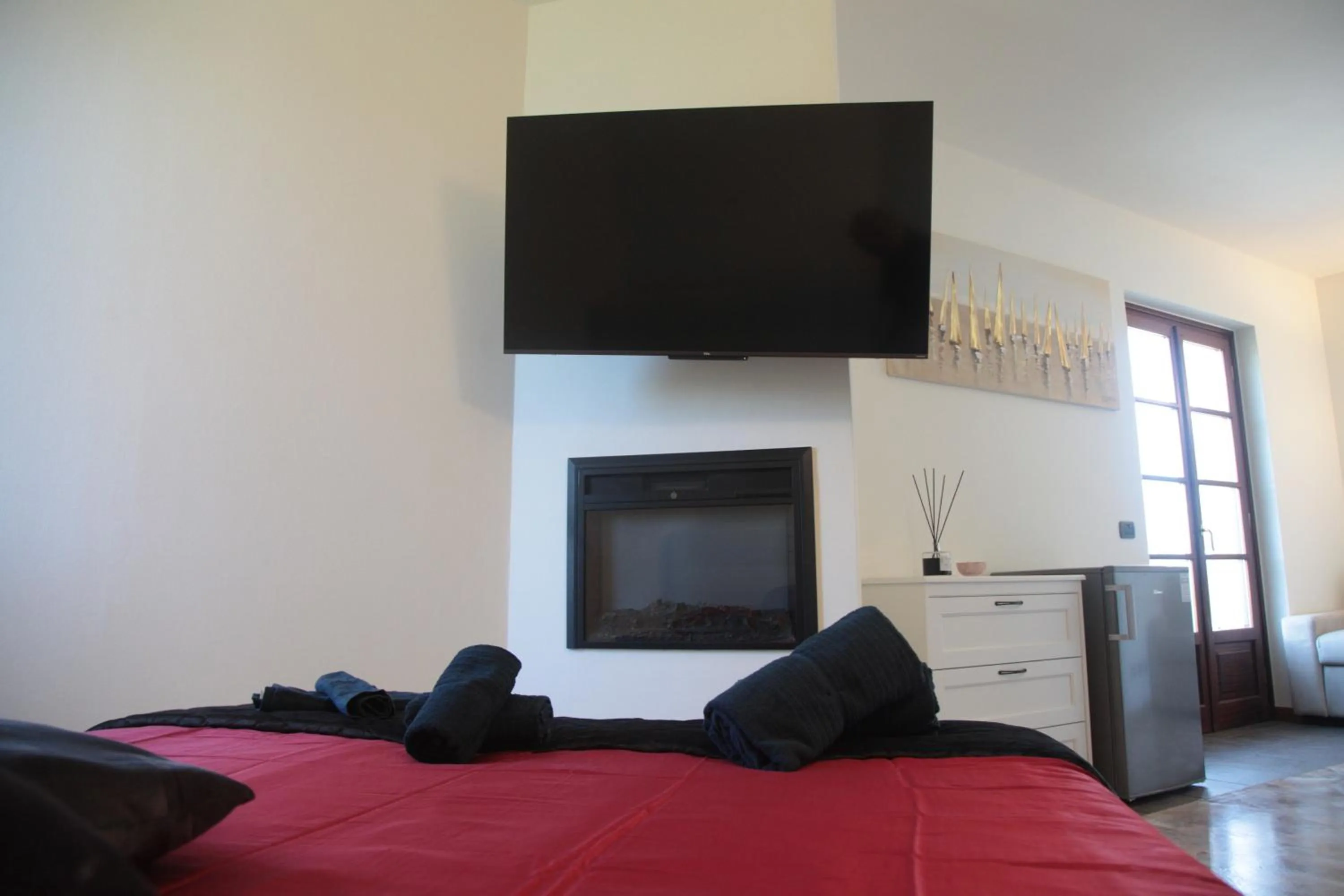 Bed in Hotel la Pietra restaurant