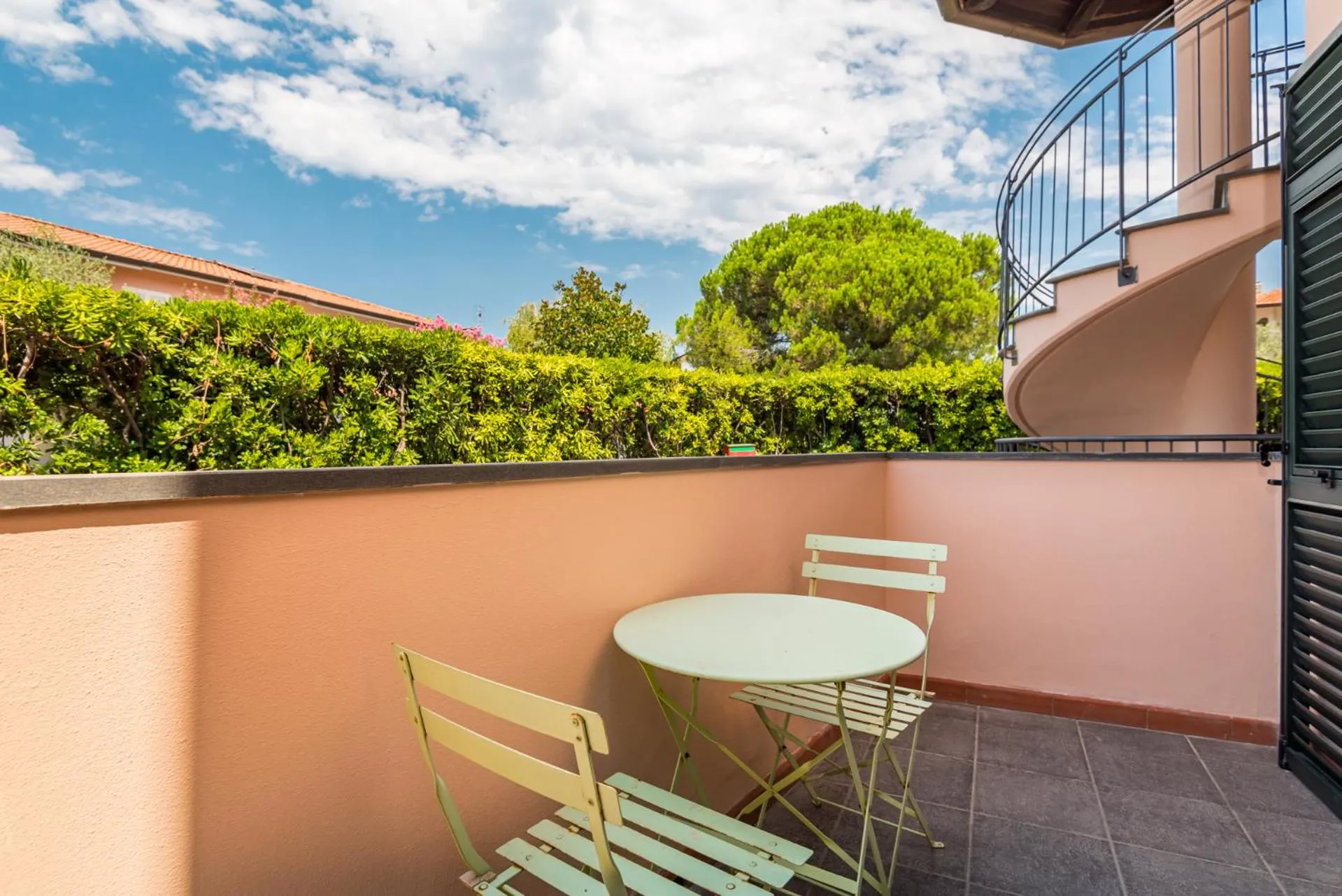 Balcony/Terrace in Hotel la Pietra restaurant