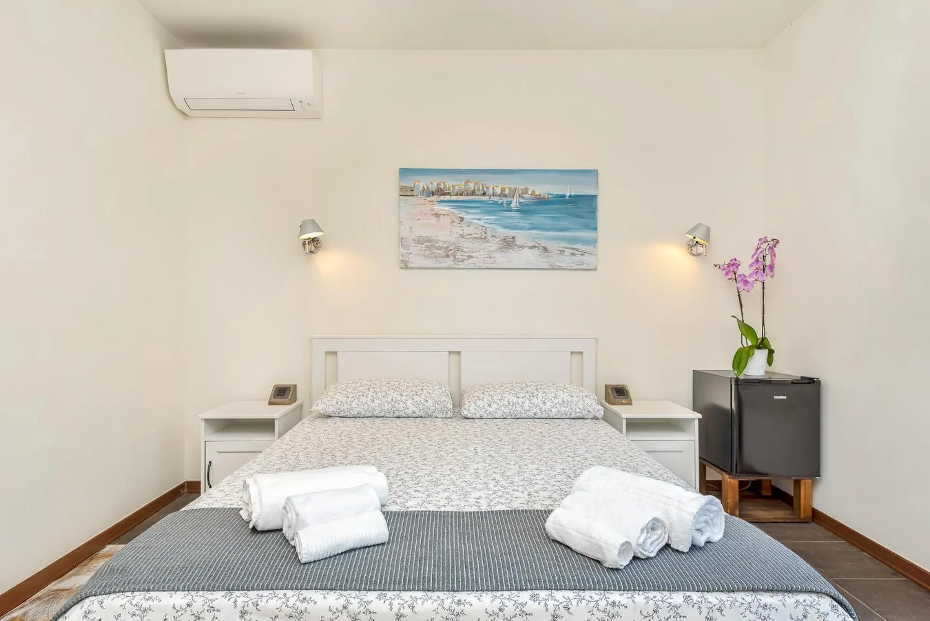 Bed in Hotel la Pietra restaurant