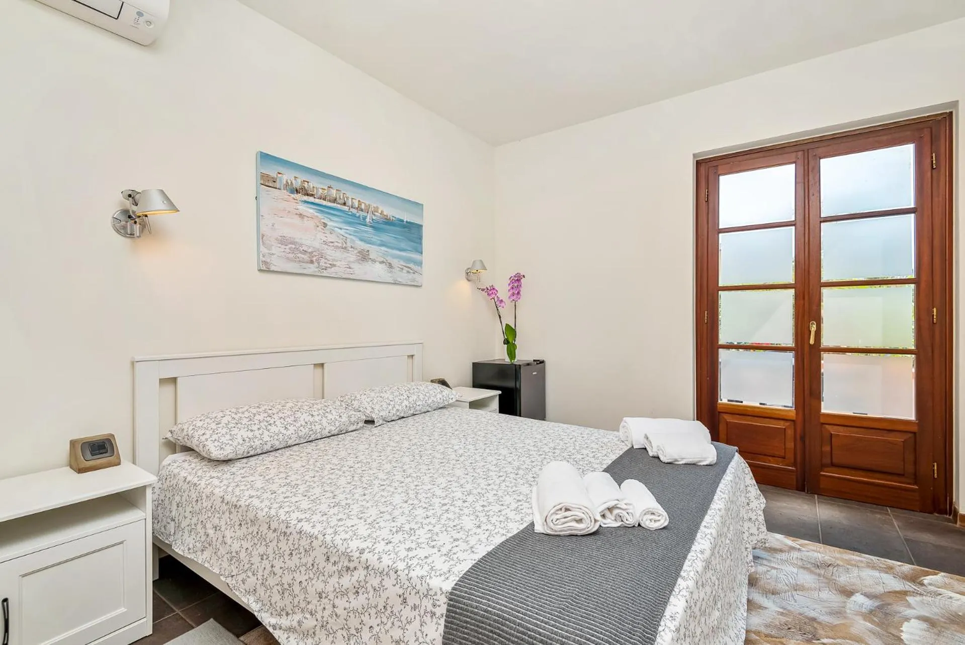 Bed in Hotel la Pietra restaurant