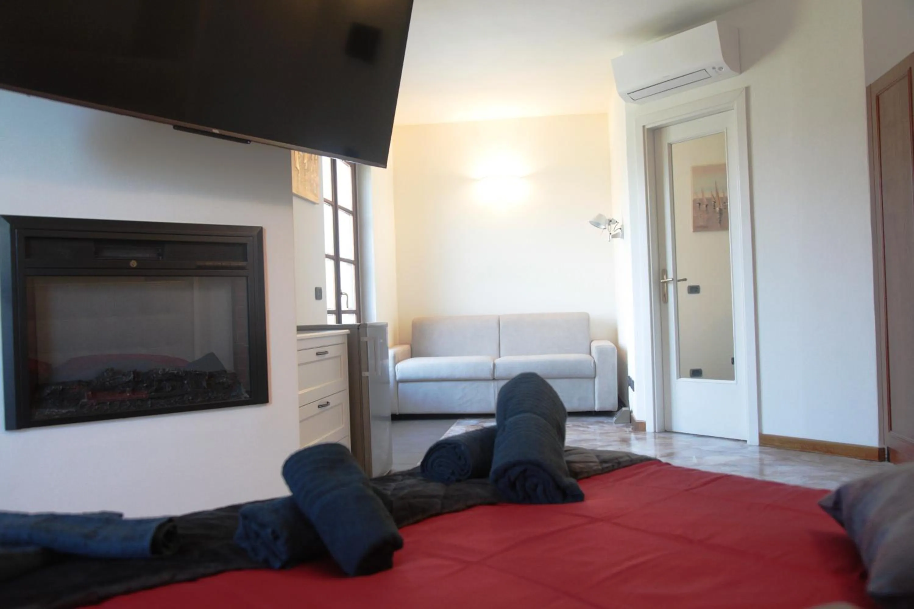 Bed in Hotel la Pietra restaurant