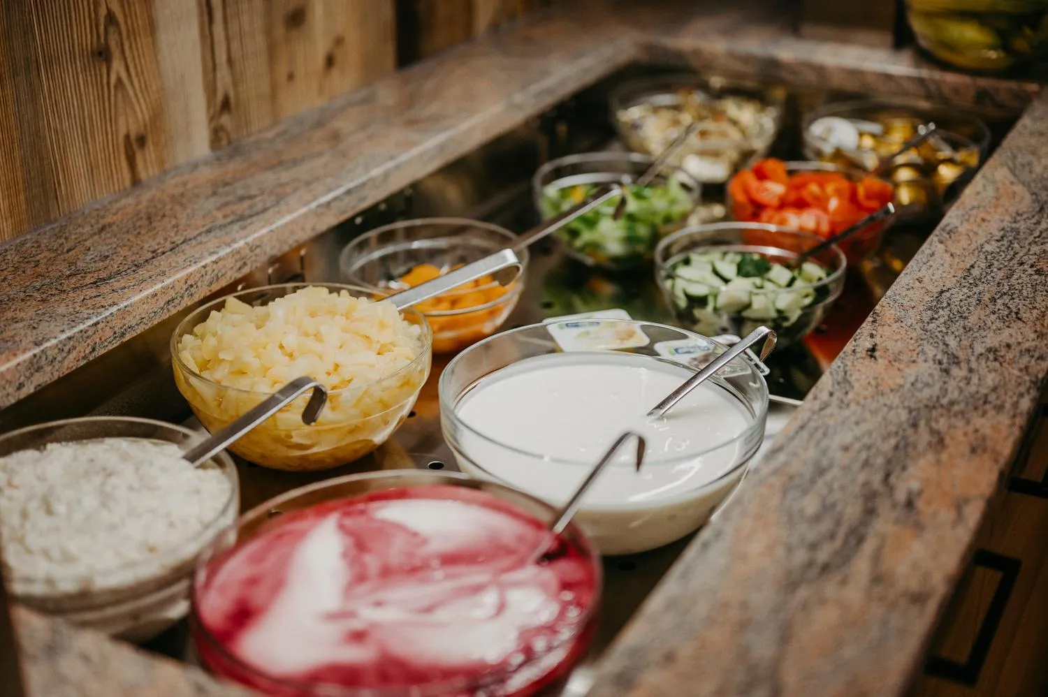 Buffet breakfast in Hotel Brückenwirt Superior