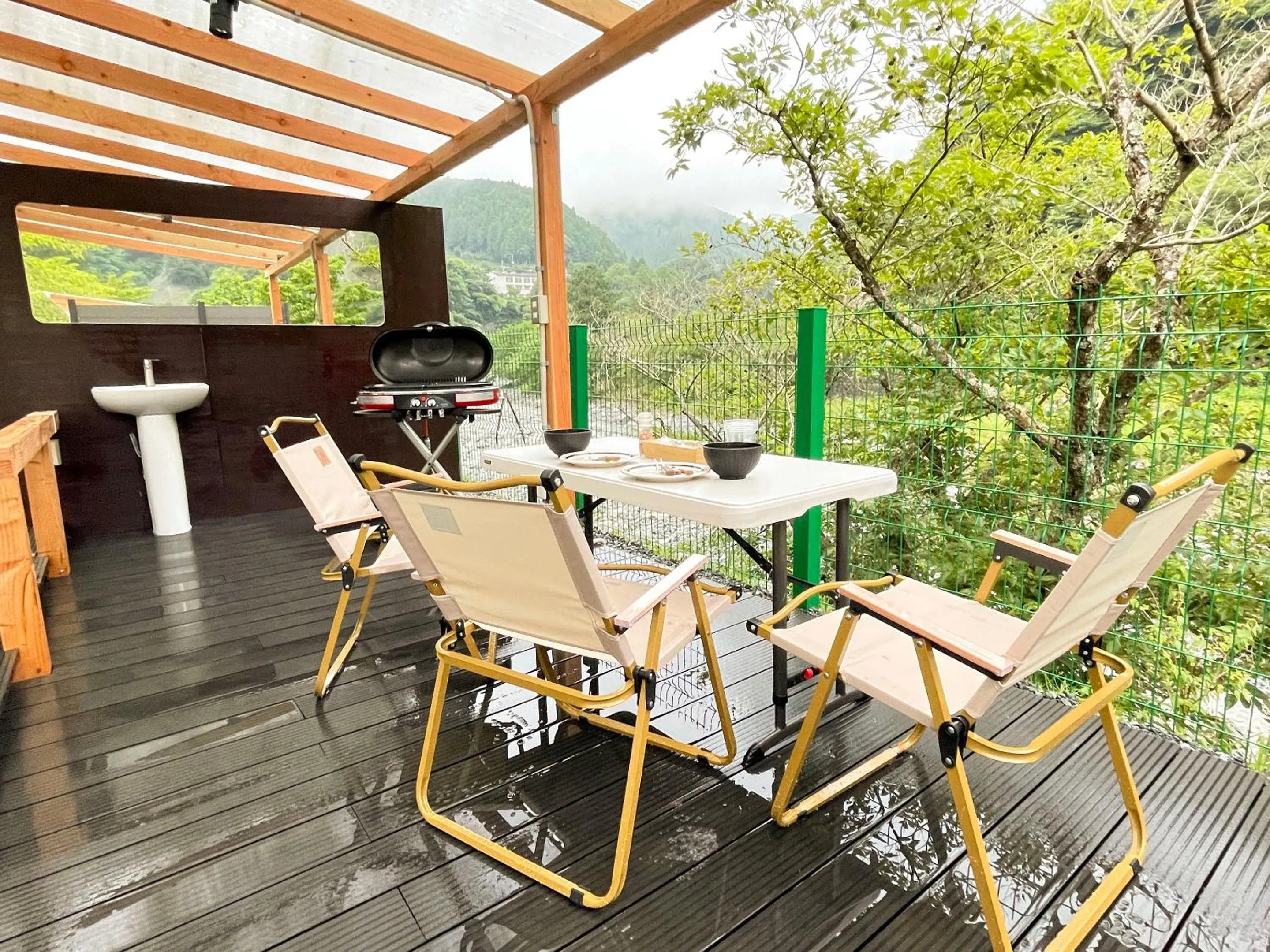 Balcony/Terrace in SPRINGS VILLAGE 足柄 丹沢温泉リゾート＆グランピング