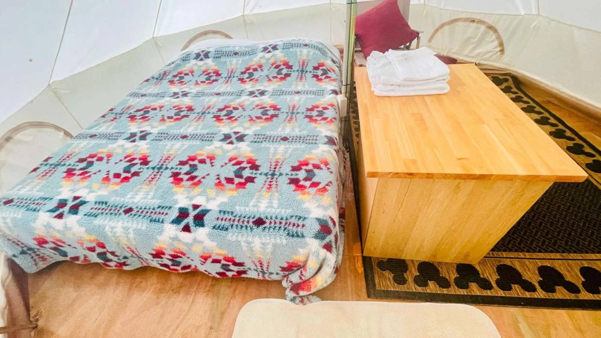 Bed in SPRINGS VILLAGE 足柄 丹沢温泉リゾート＆グランピング