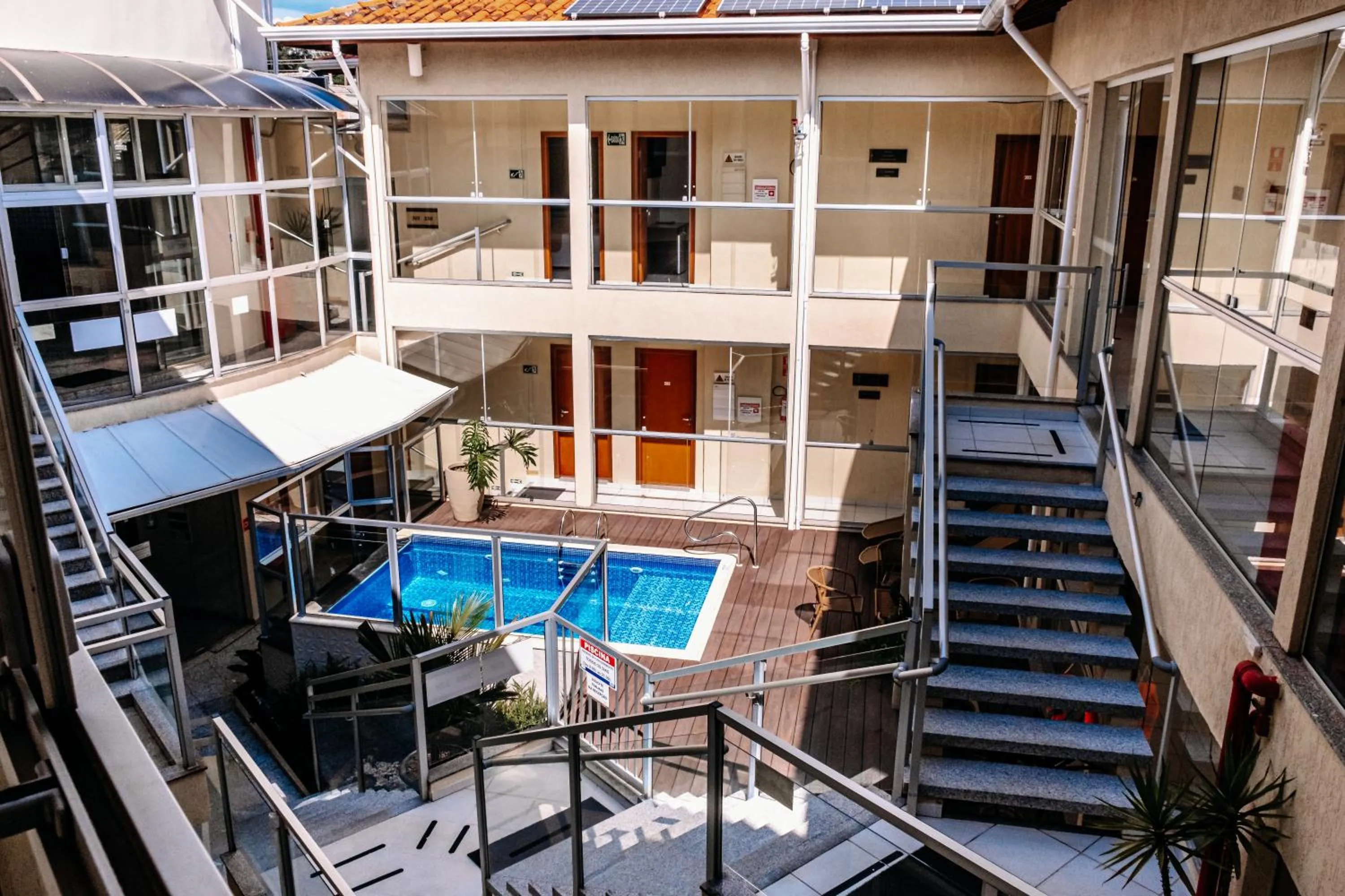 Pool view in Ferian Plaza Hotel