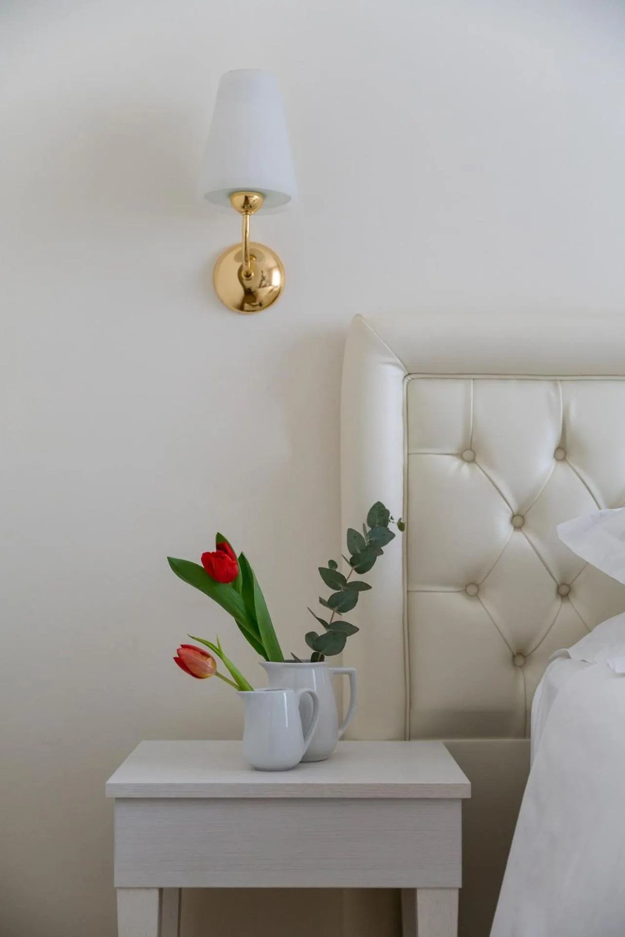 Decorative detail, Bed in Hotel Re Enzo