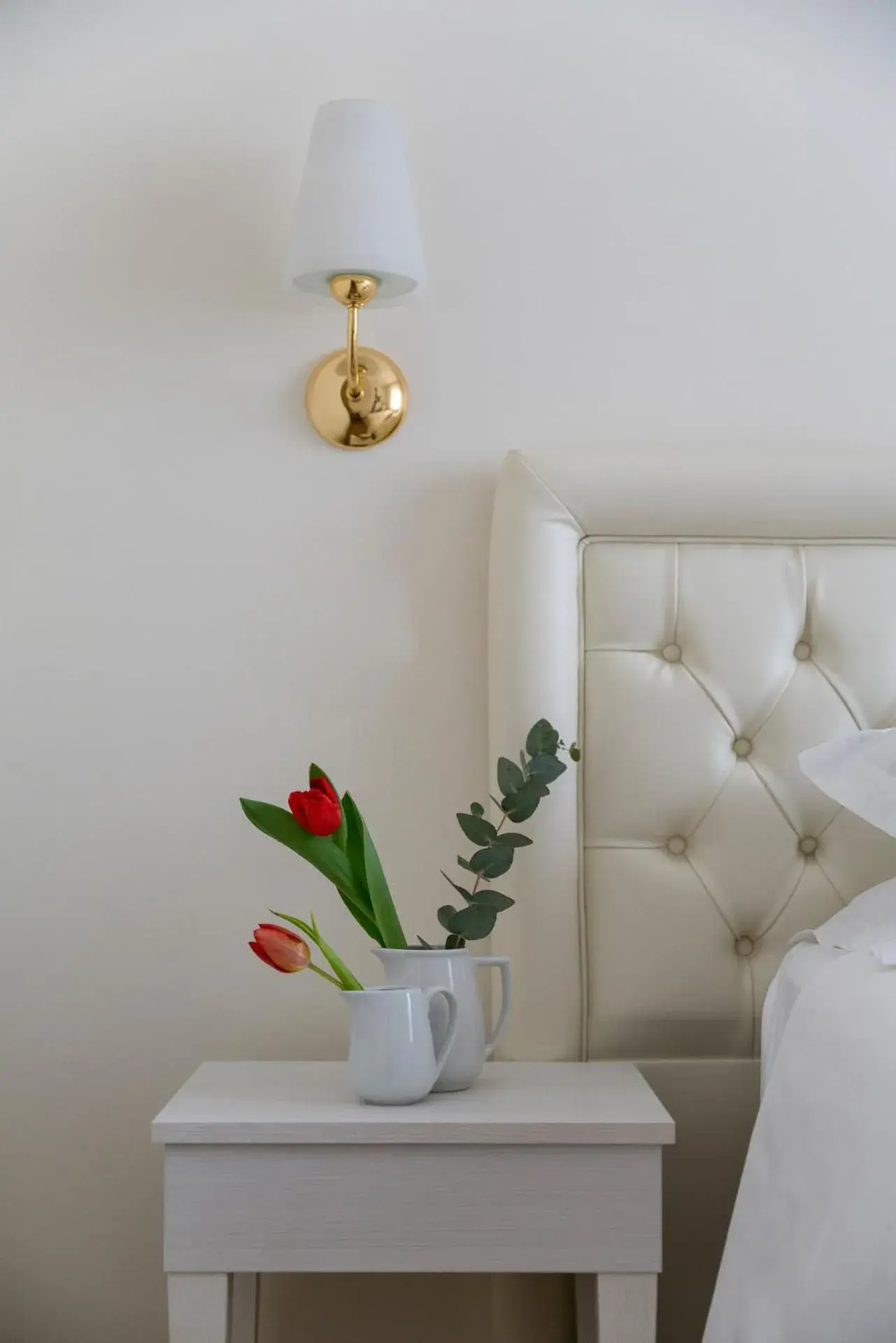 Decorative detail, Bed in Hotel Re Enzo Decorative detail, Bed in Hotel Re Enzo