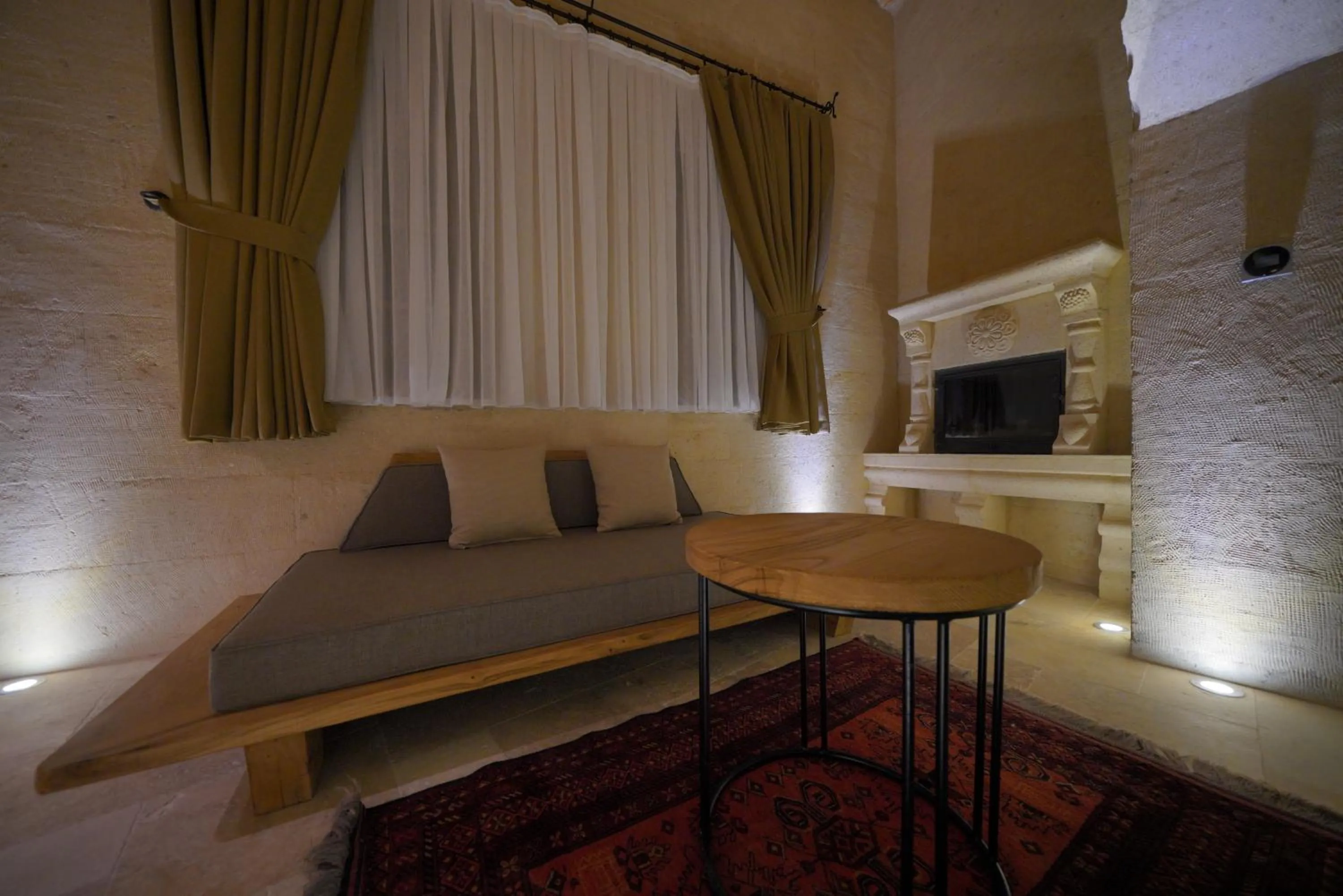 Living room in Kappadoks Cave Hotel