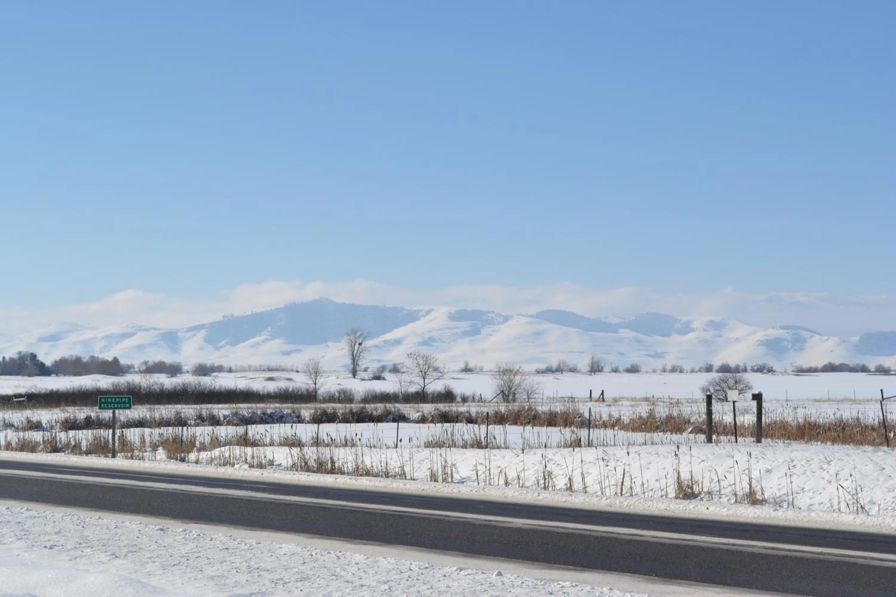 Winter in Ninepipes Lodge