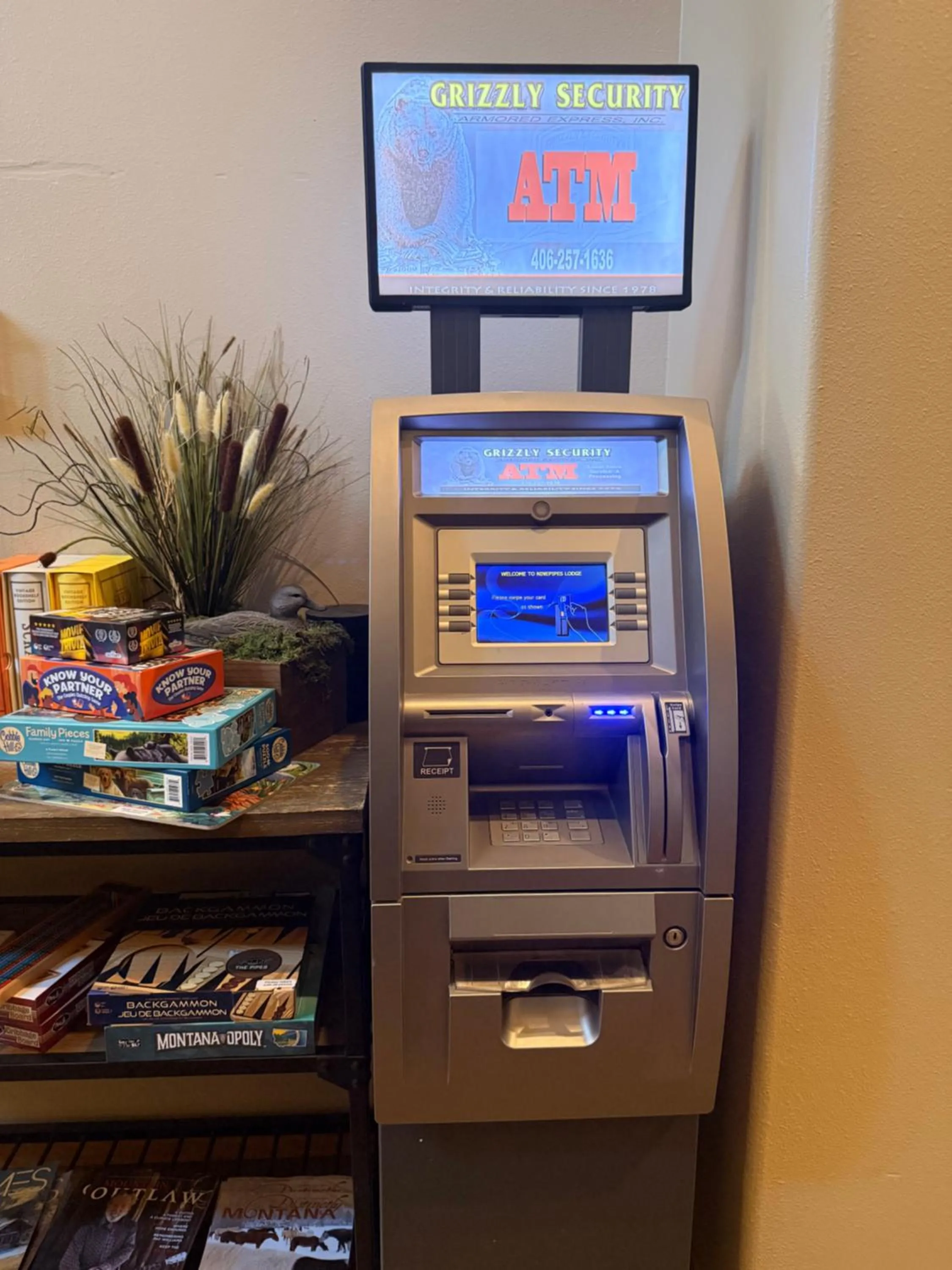 ATM in Ninepipes Lodge