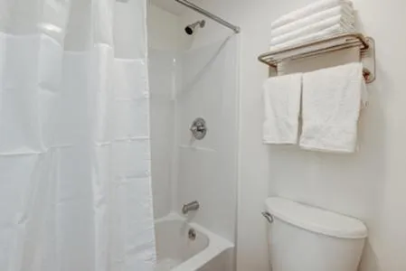 Bathroom in Heart of the Valley Motel