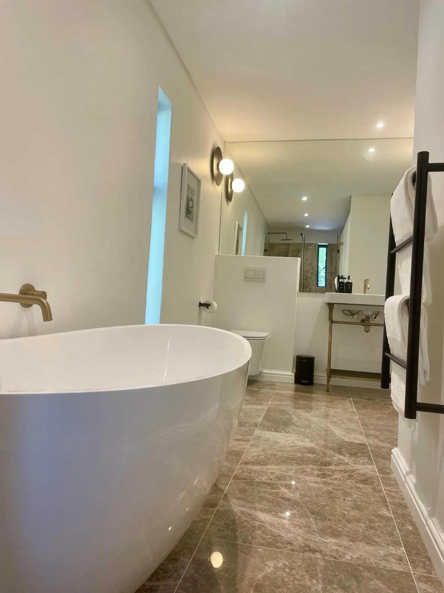 Bathroom in Mountain Cottages at Haskell Vineyard