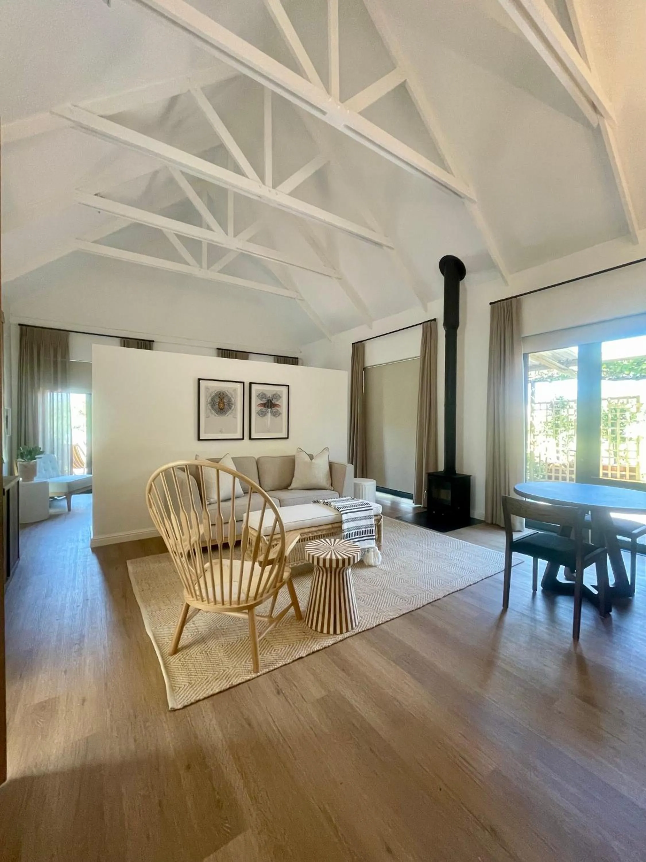 Living room in Mountain Cottages at Haskell Vineyard