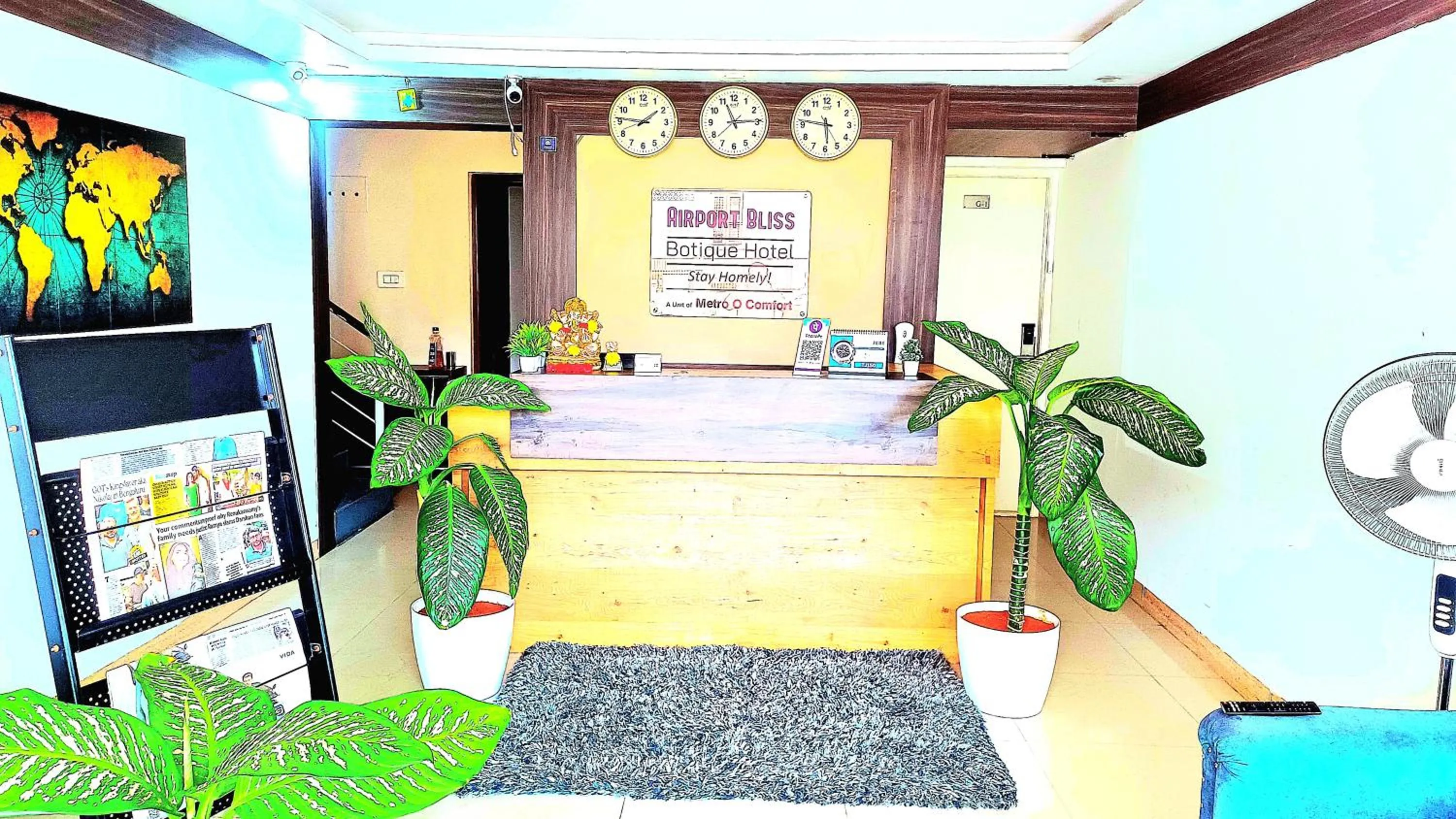 Lobby or reception in Airport Bliss Boutique Hotel Near Kempegowda International Airport Bangalore