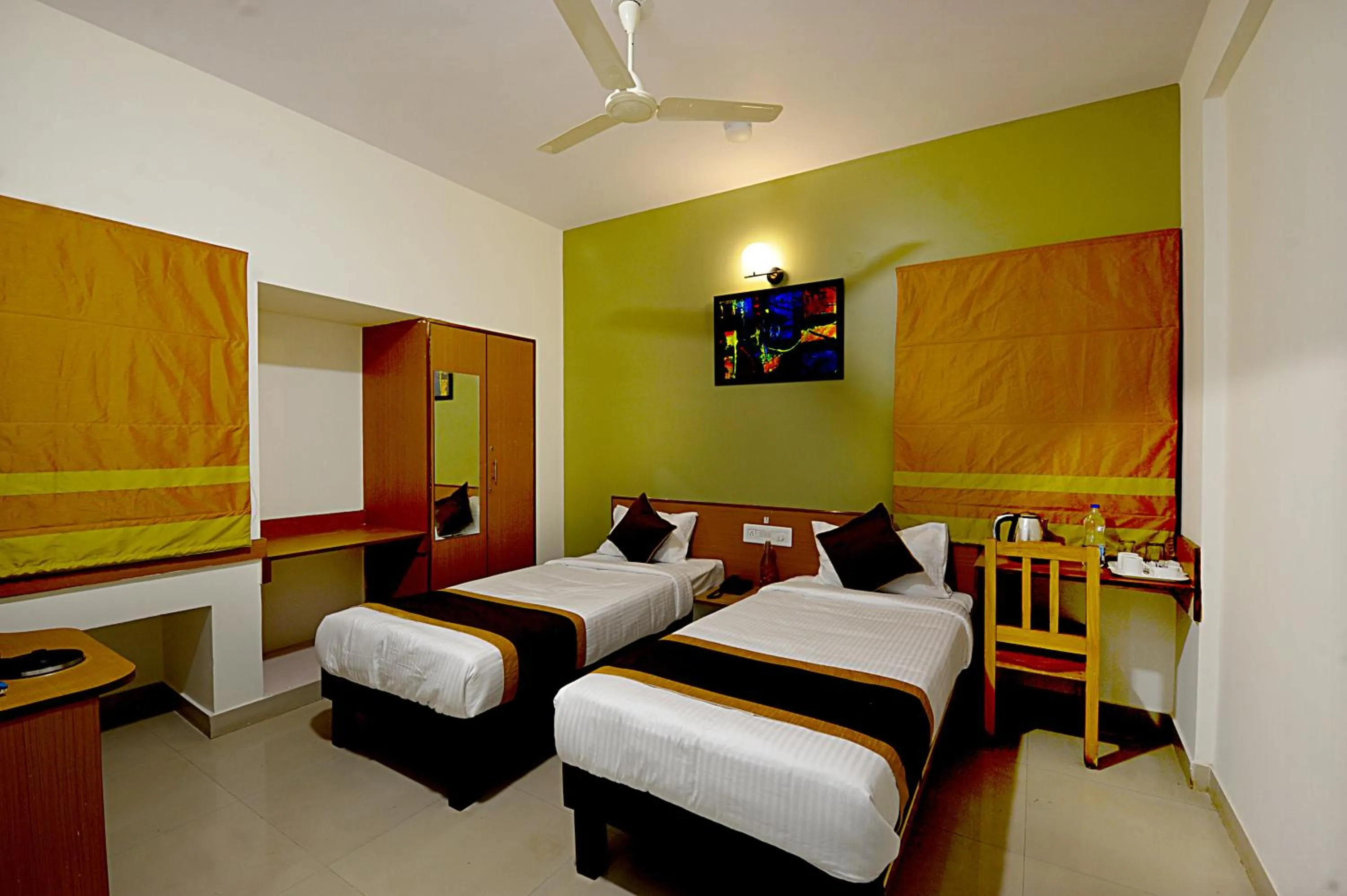 Bed in Airport Bliss Boutique Hotel Near Kempegowda International Airport Bangalore