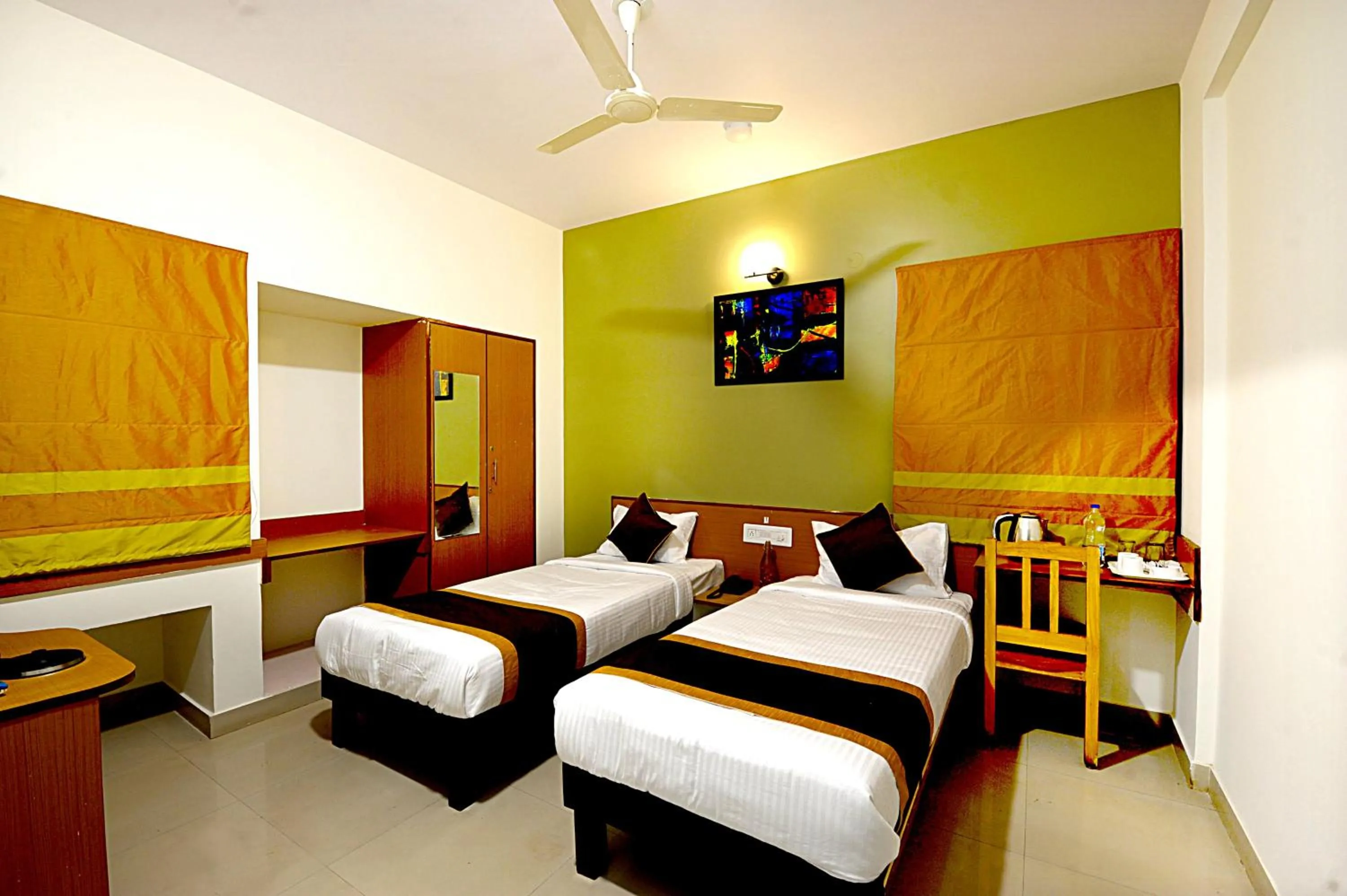 Bedroom, Bed in Airport Bliss Boutique Hotel Near Kempegowda International Airport Bangalore
