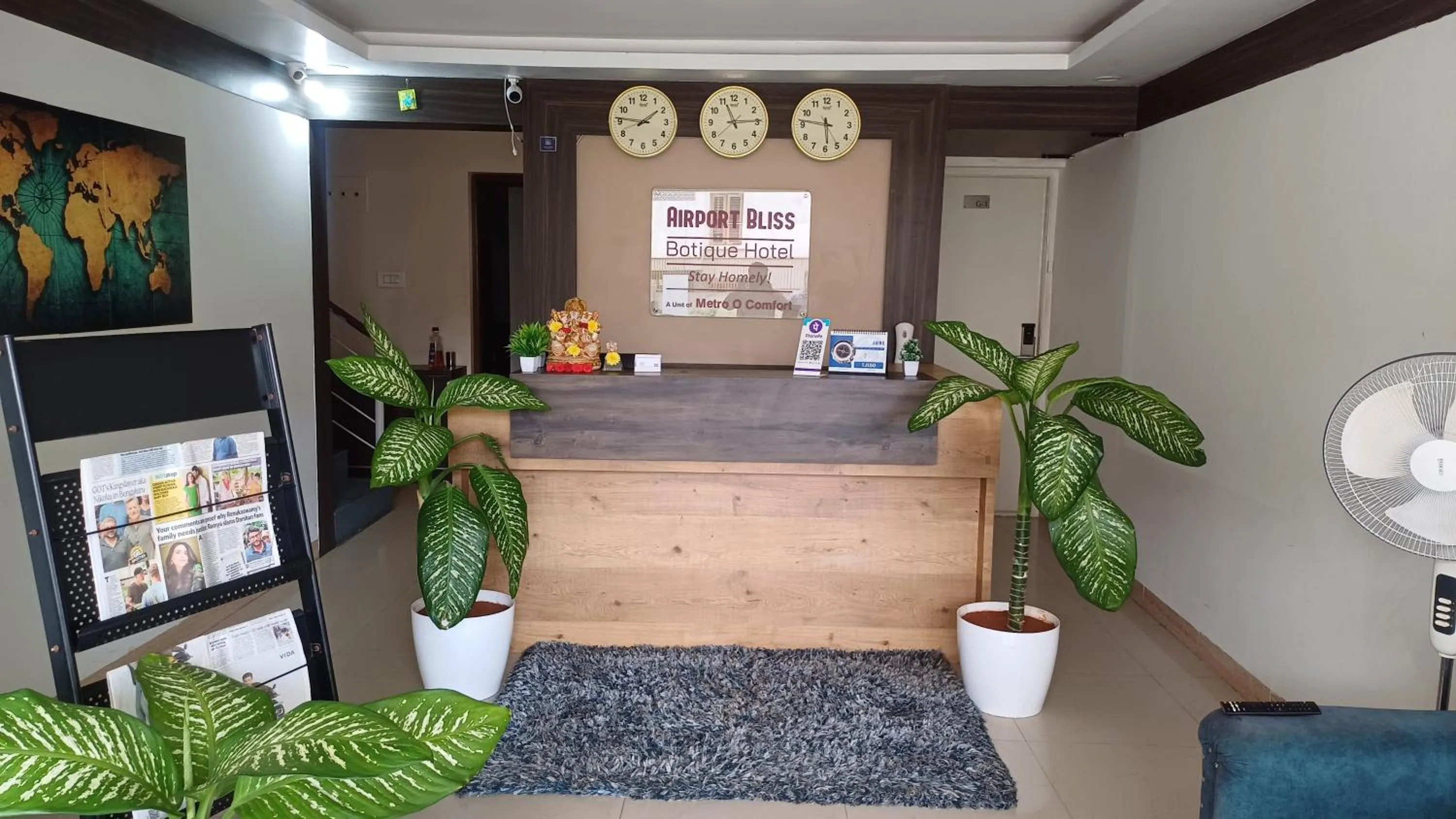 Lobby or reception in Airport Bliss Boutique Hotel Near Kempegowda International Airport Bangalore