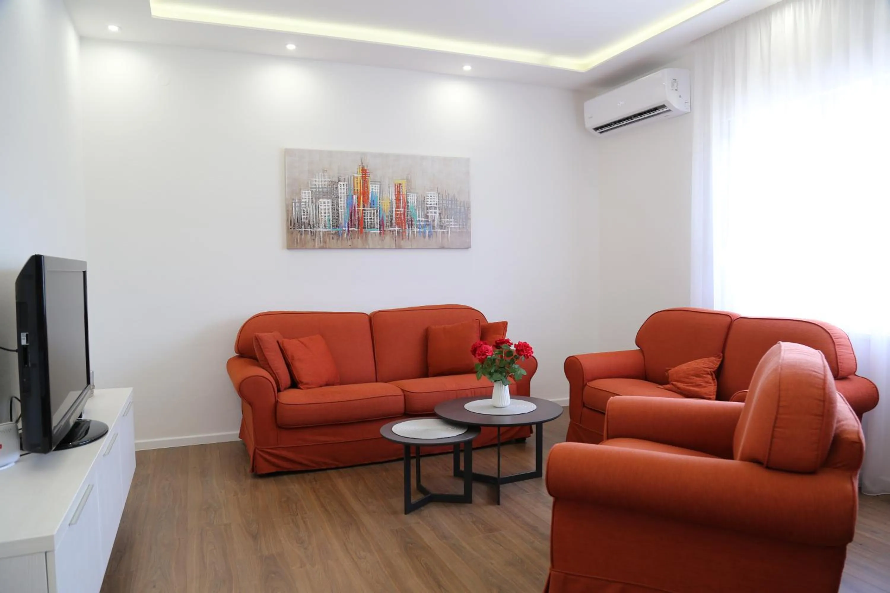 Living room in Garden House Apartment
