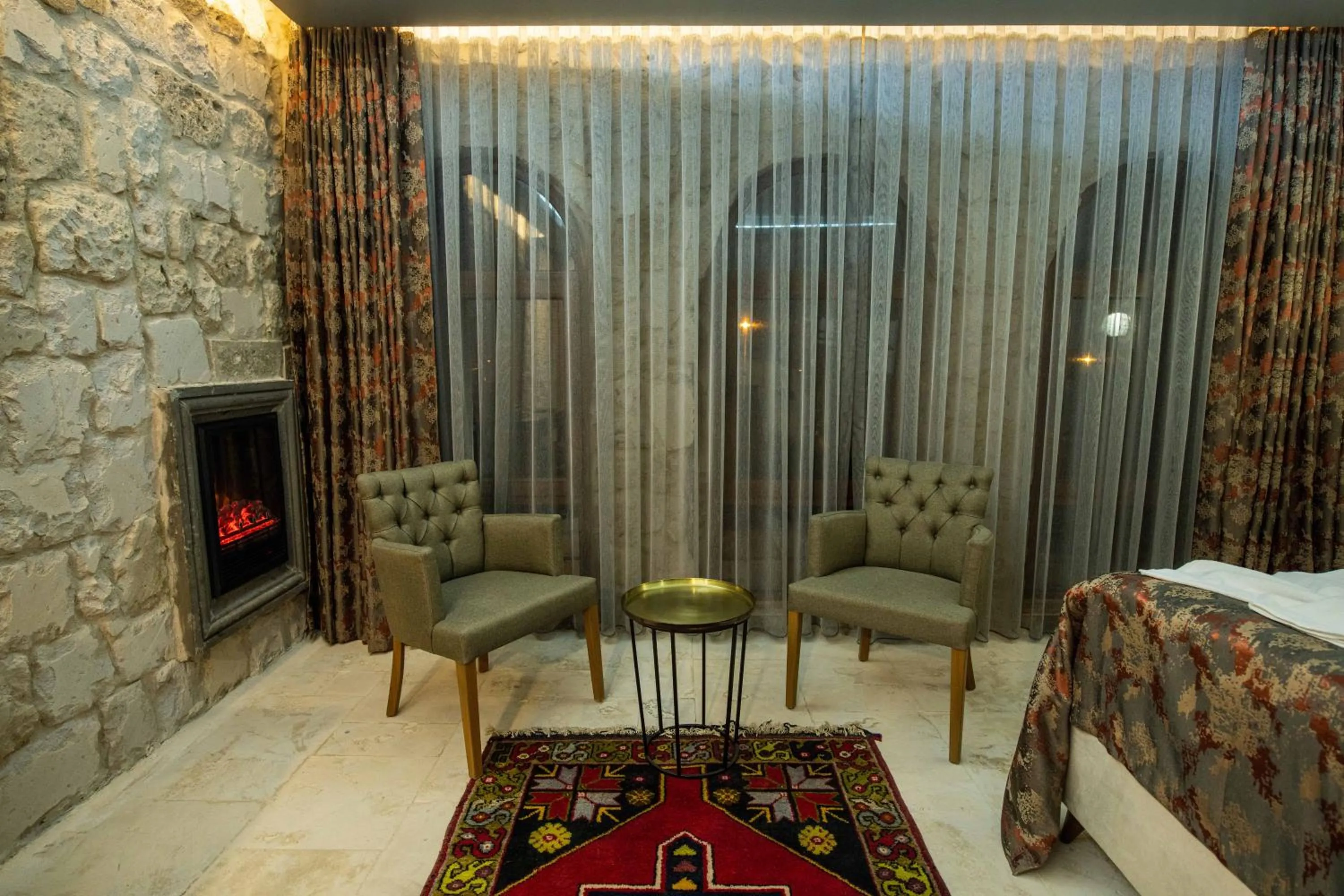 Seating area in Ahiyan Hotel