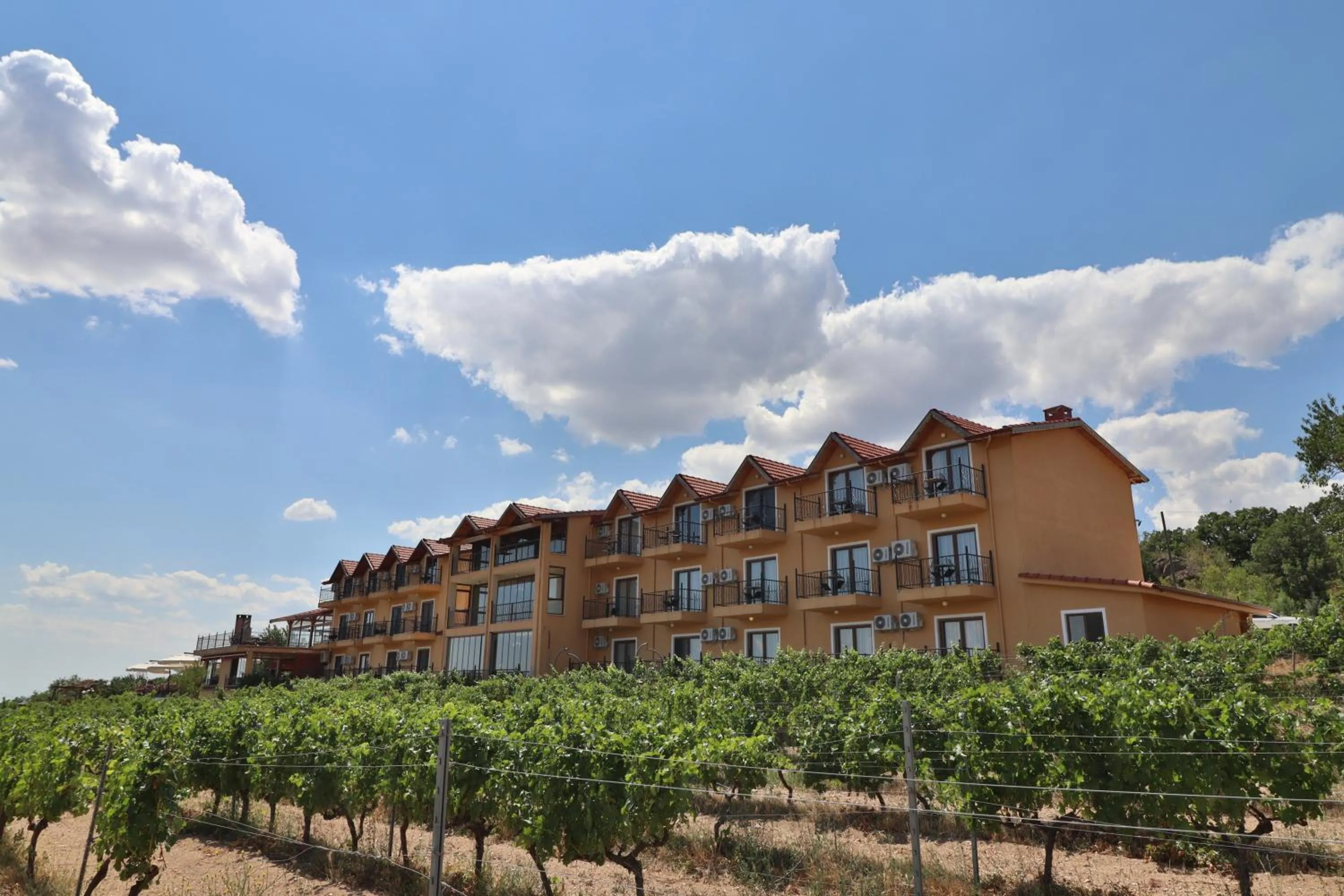 Property building in Dessera Vineyards Hotel