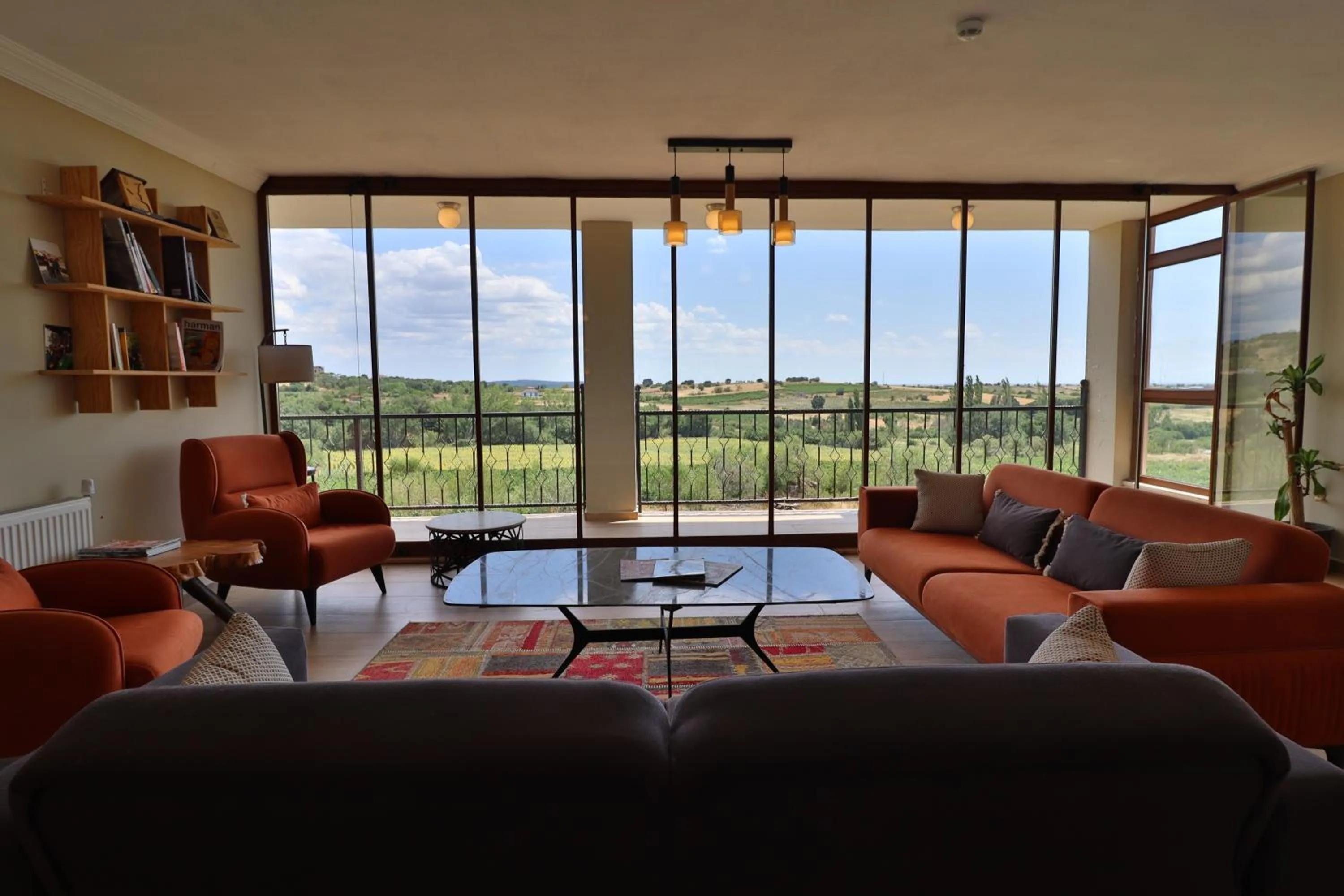 Library in Dessera Vineyards Hotel