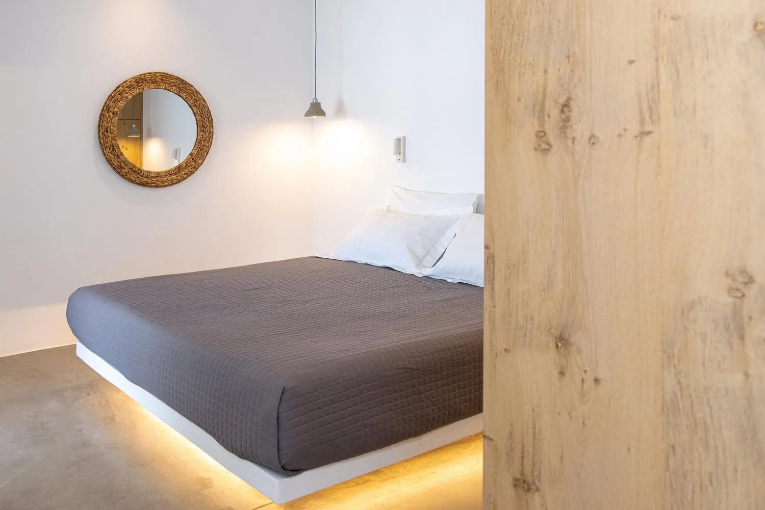 Bedroom, Bed in White Holidays Project