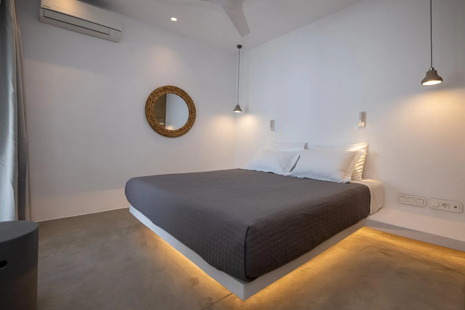 Bedroom, Bed in White Holidays Project