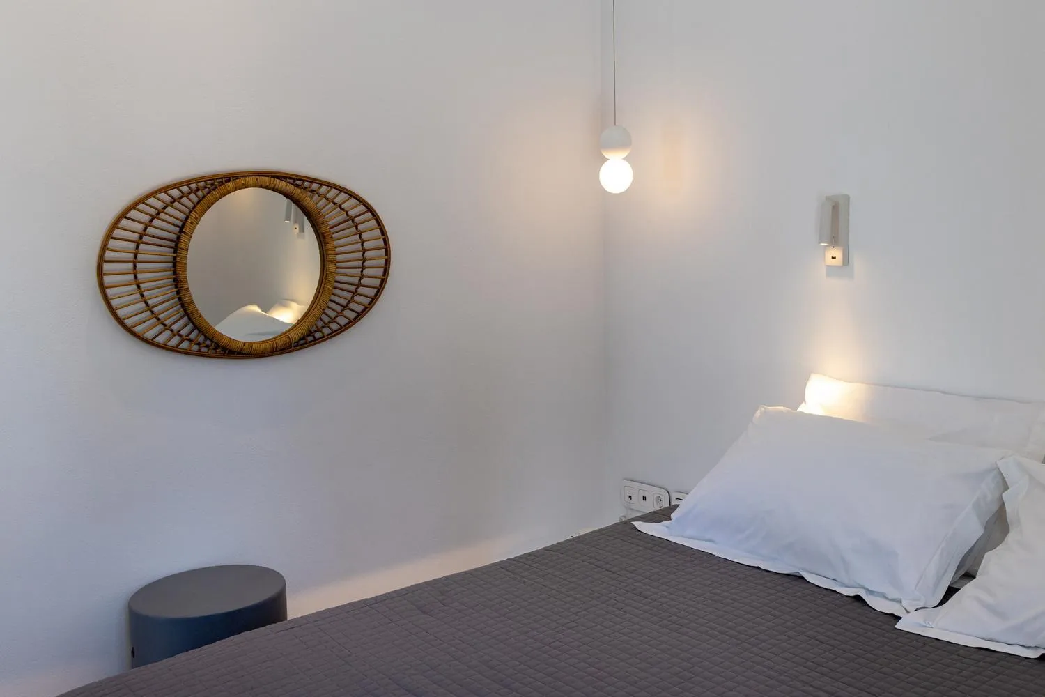 Bedroom, Bed in White Holidays Project