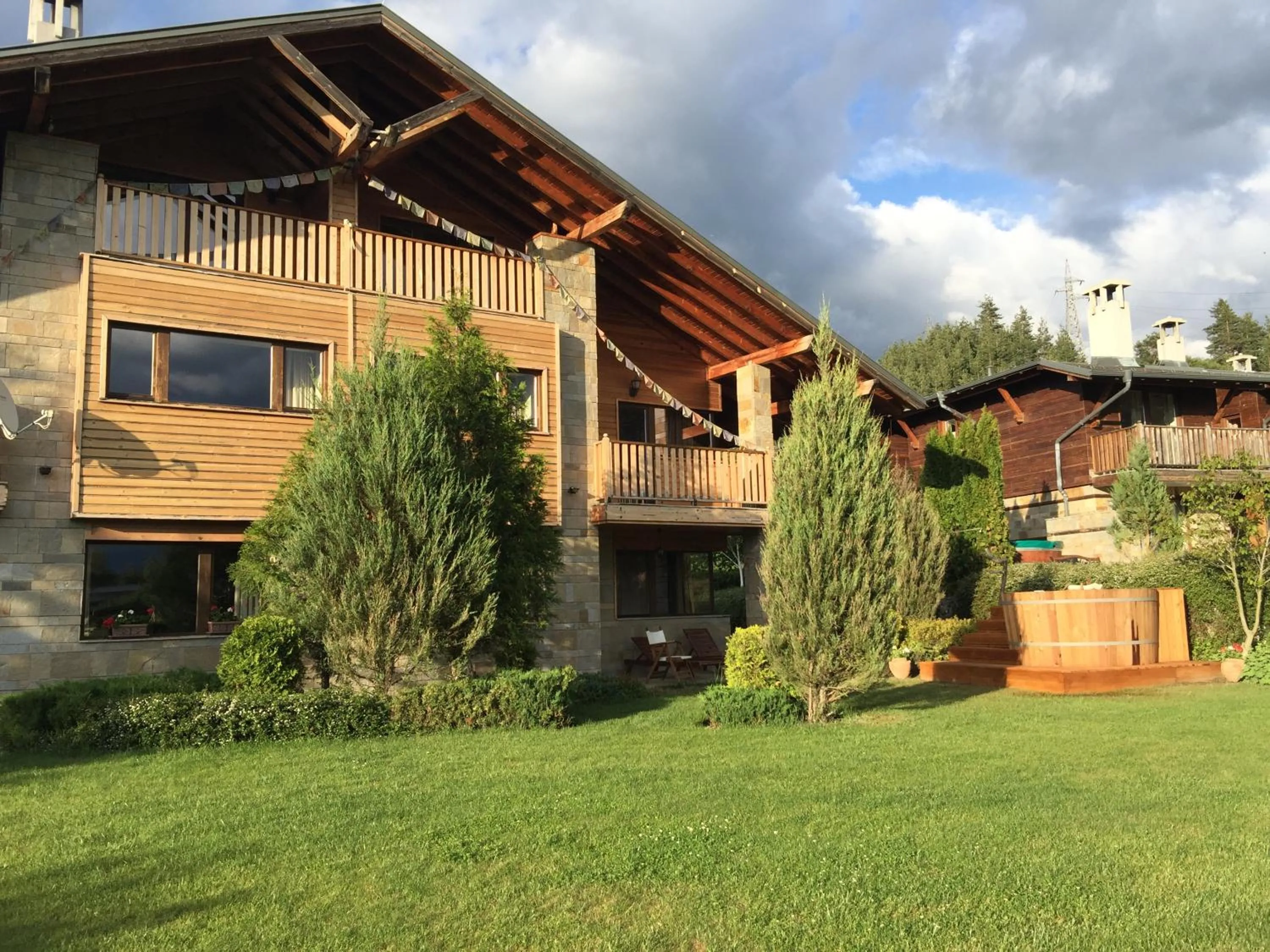 Garden in Villa Chalet Everest