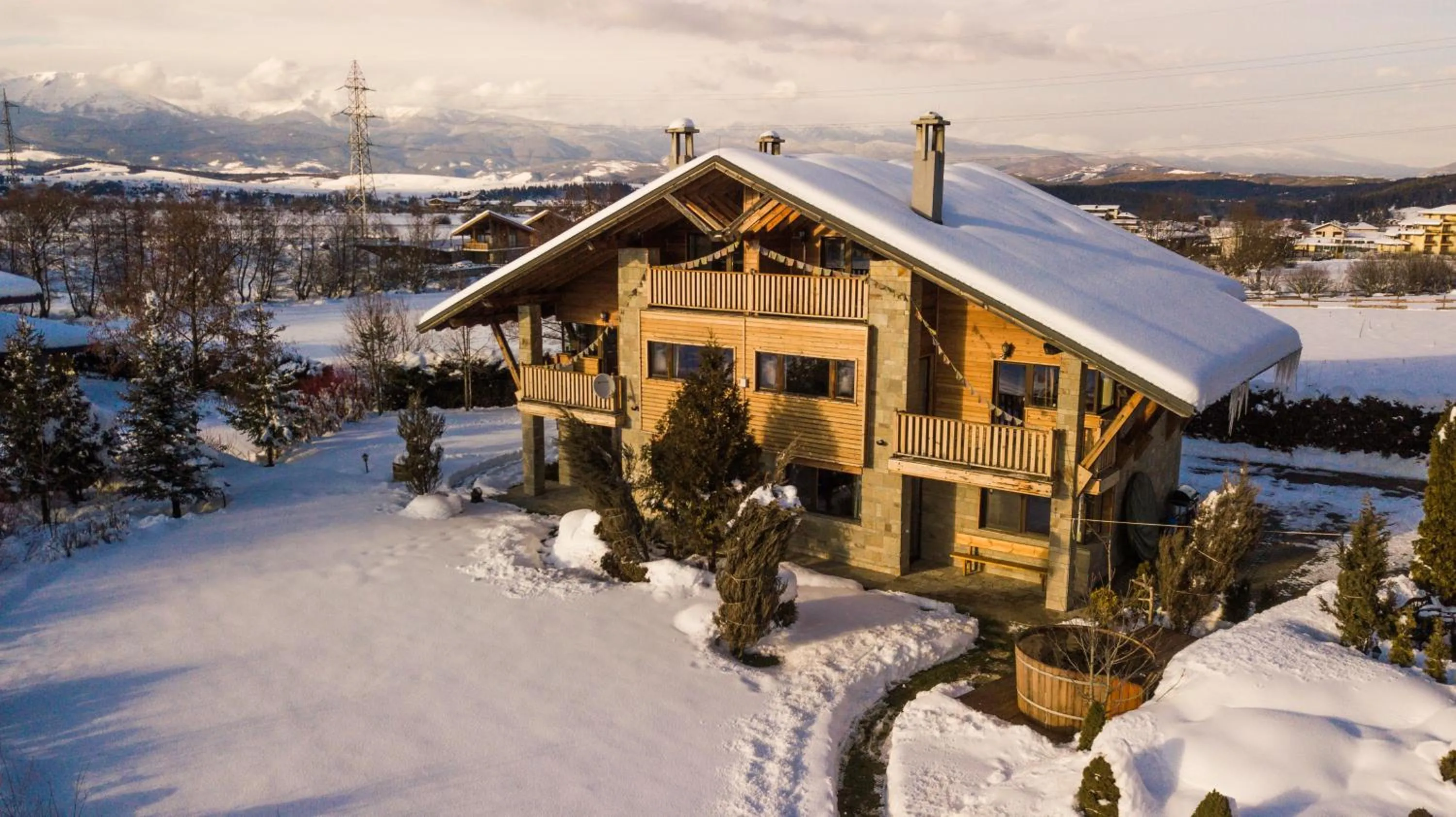 Bird's eye view in Villa Chalet Everest