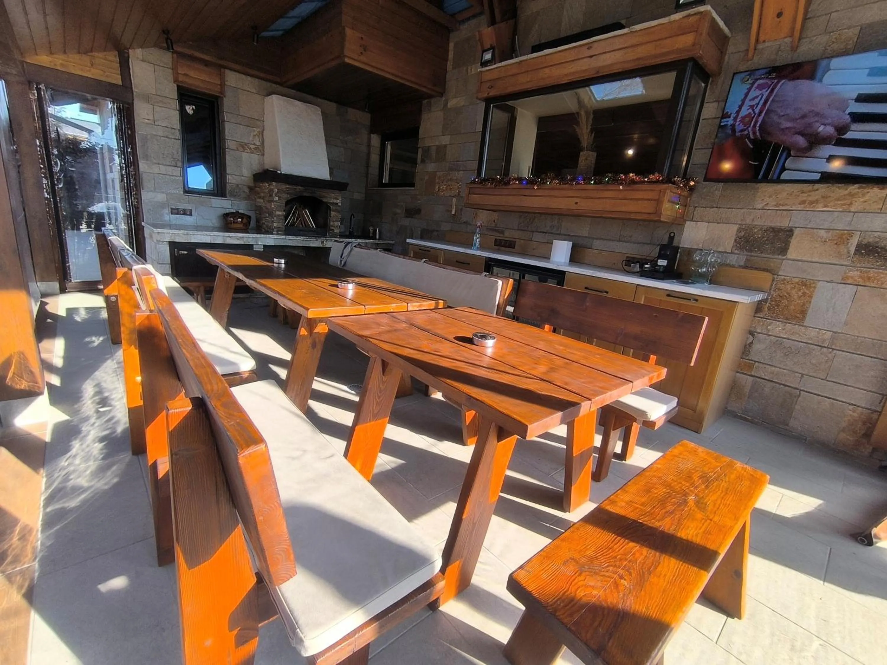 Patio in Villa Chalet Everest