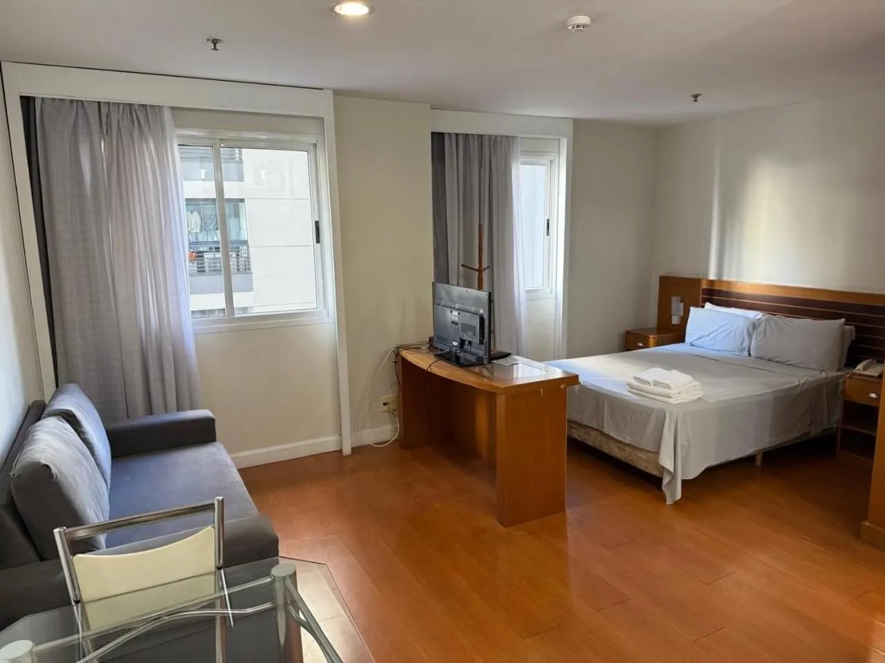 Bed in Elegant Flat Paulista Alameda Campinas Garagem , Pool, Ar Cod,