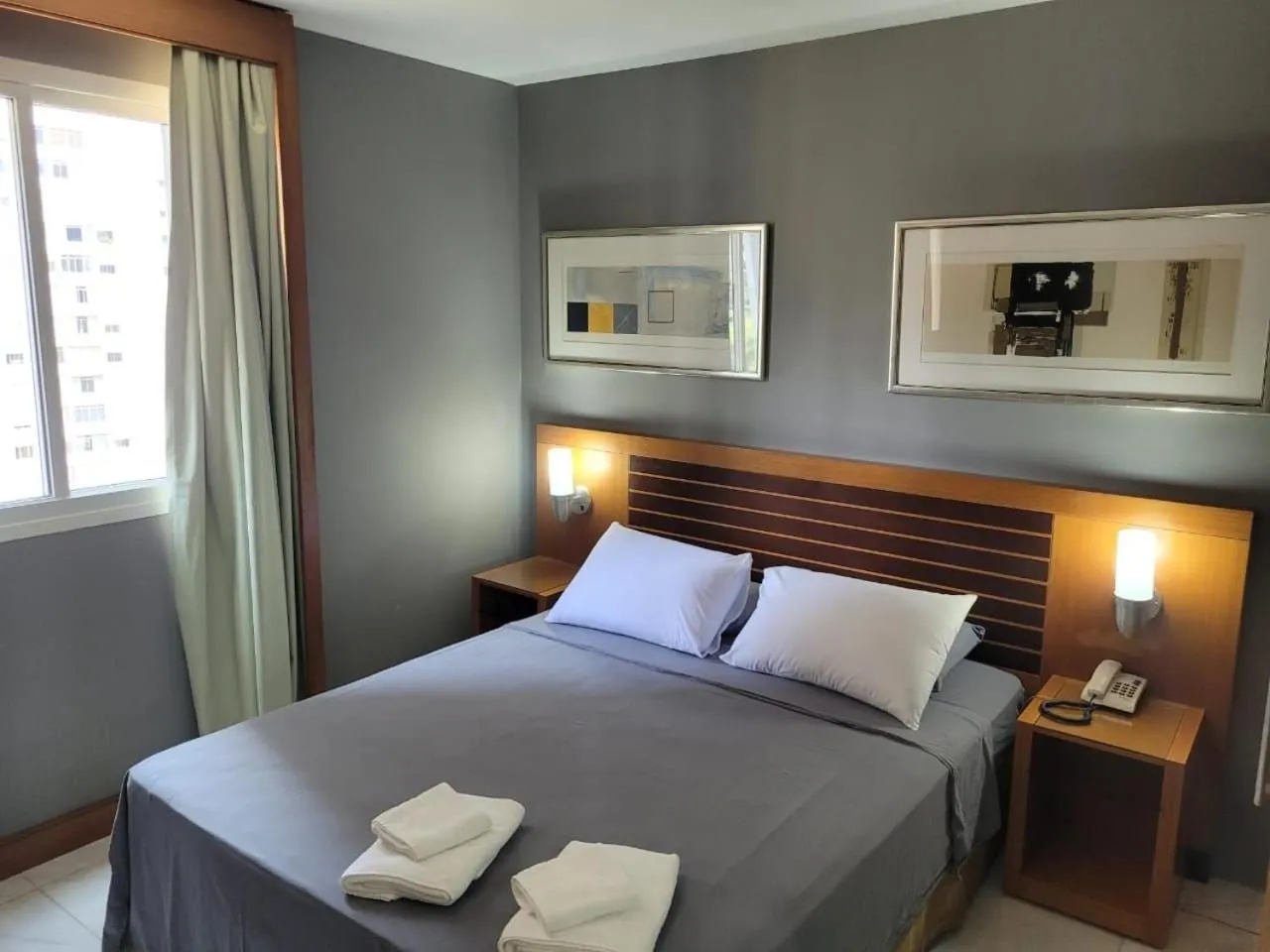 Bed in Elegant Flat Paulista Alameda Campinas Garagem , Pool, Ar Cod,