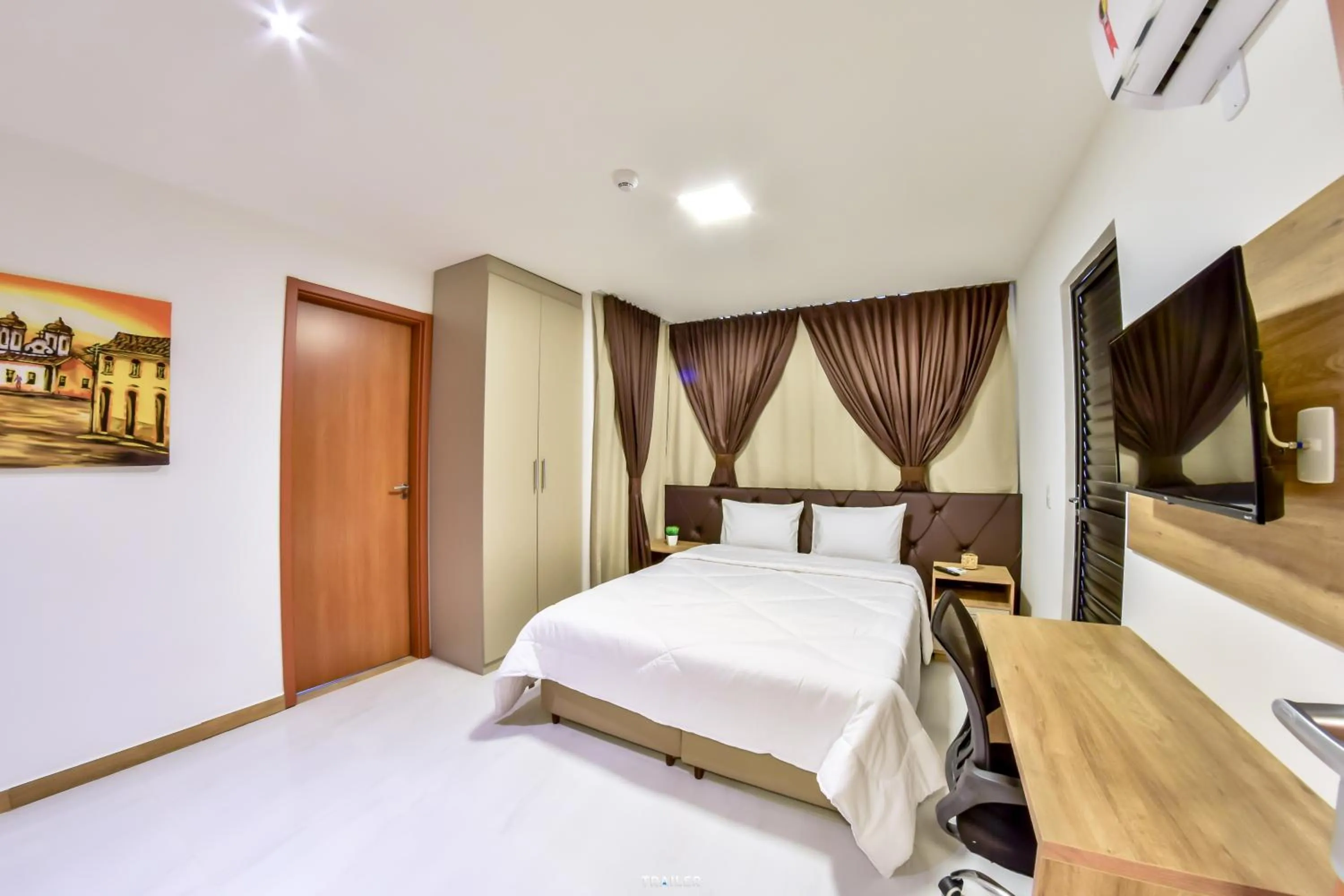 Bed in Hotel Aracaju Suites