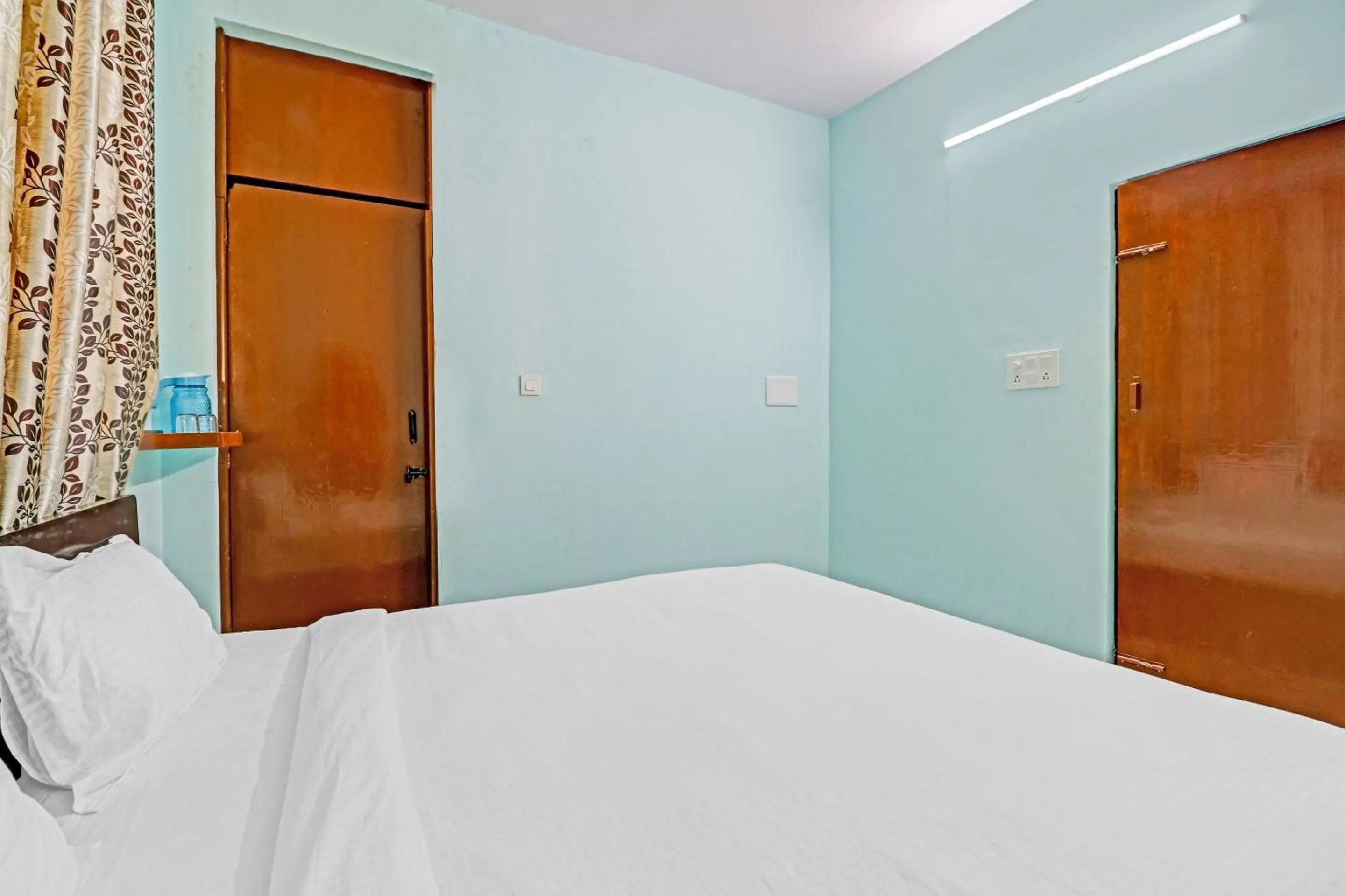 Bedroom, Bed in Hotel O Green Residency K Narayanapura Cross Bus Stop