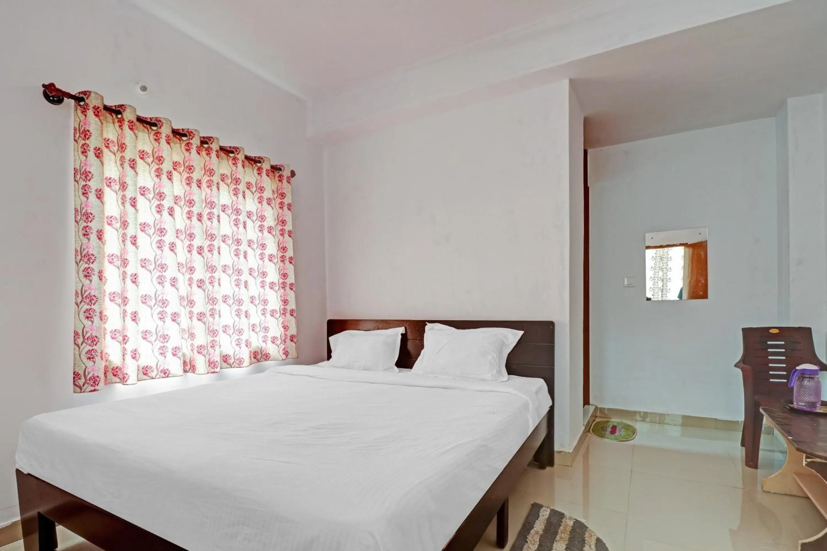 Bedroom, Bed in Hotel O Green Residency K Narayanapura Cross Bus Stop