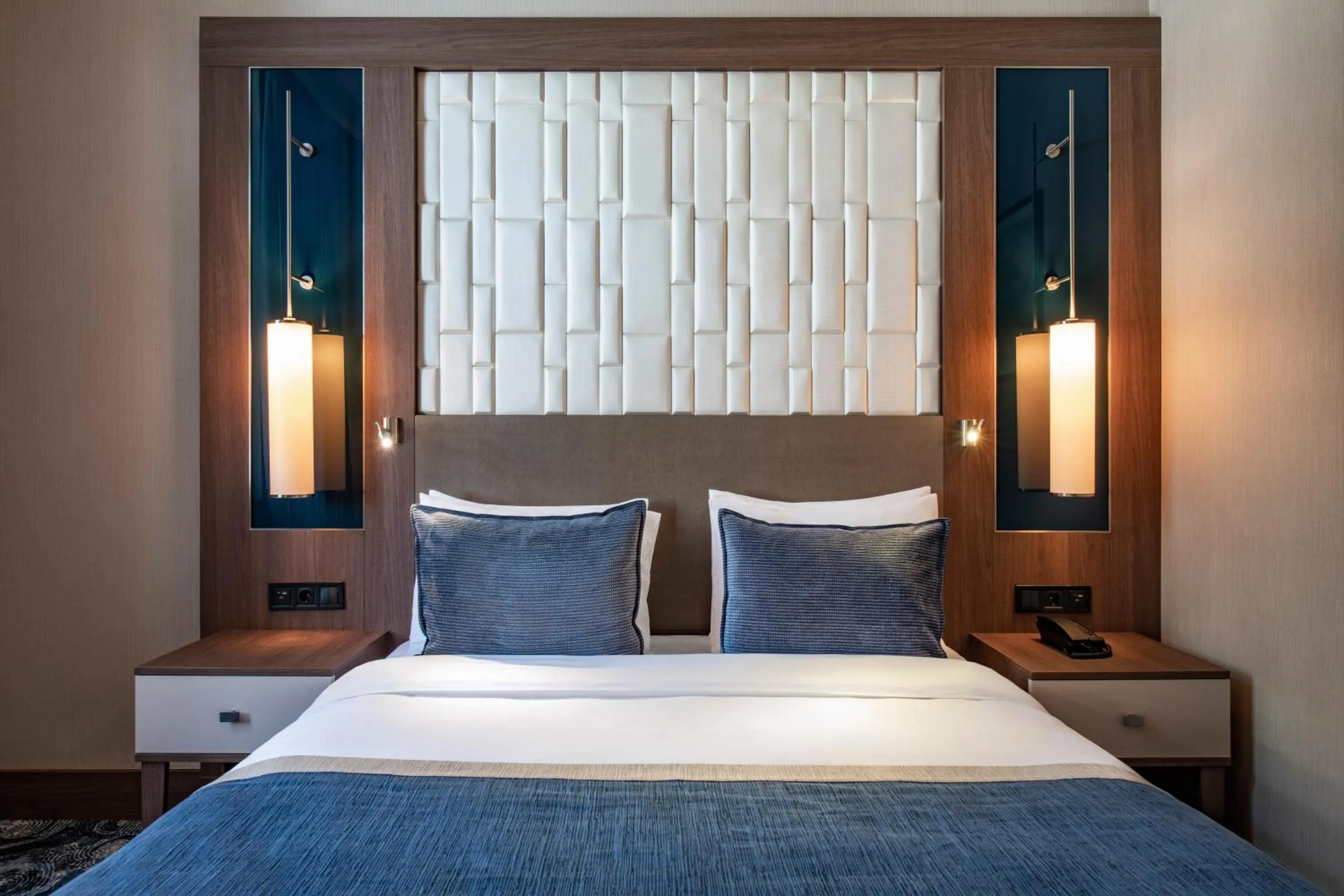 Bed in Tbilisi Philharmonic Hotel by Mercure