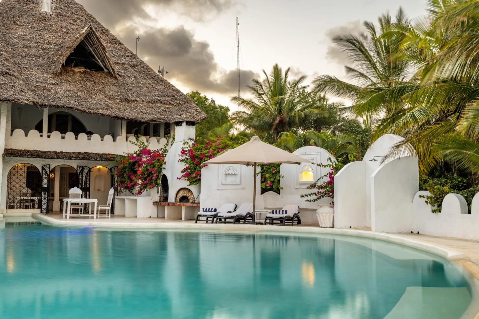 Balcony/Terrace in Msambweni Beach House and Private Villas