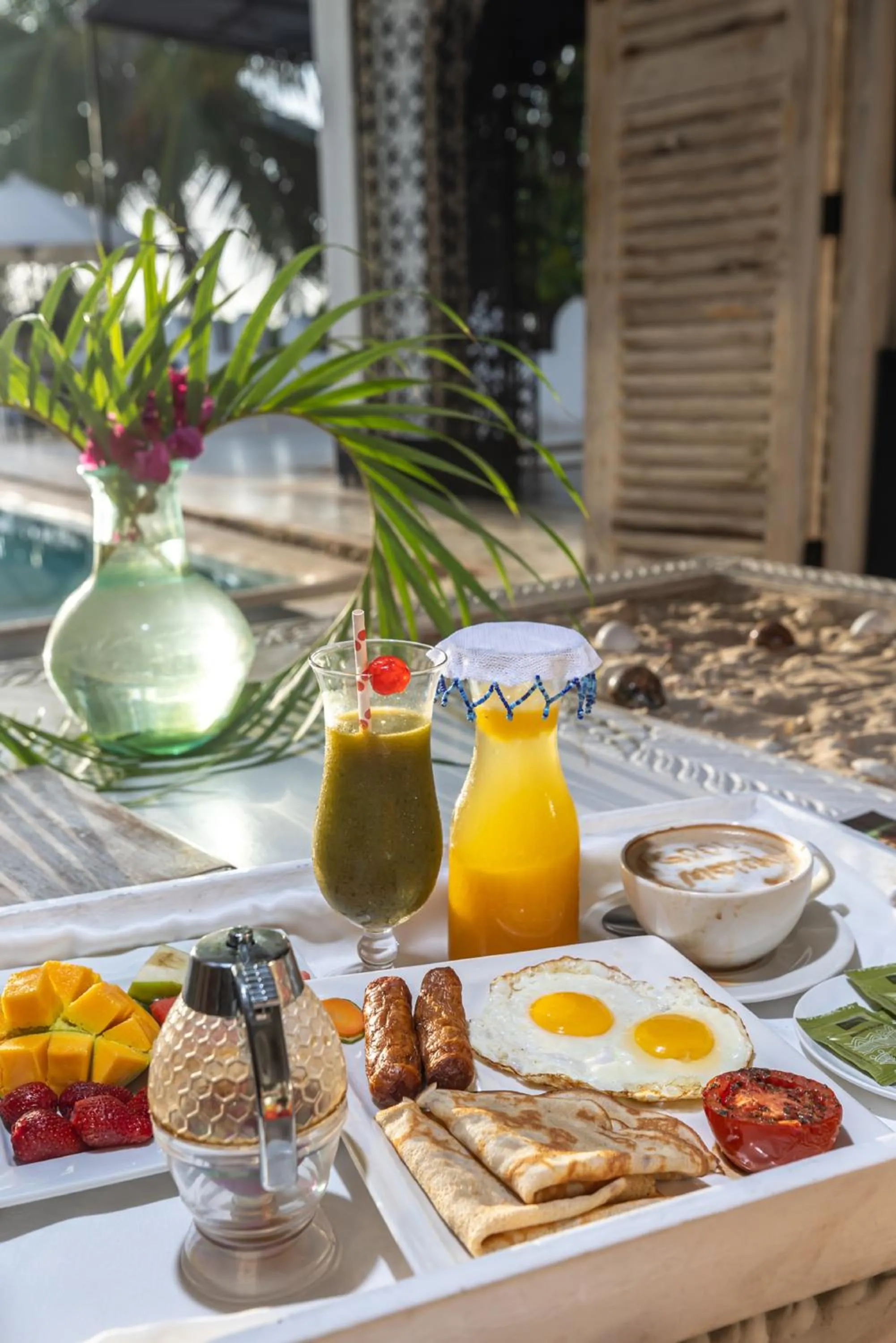 Breakfast in Msambweni Beach House and Private Villas