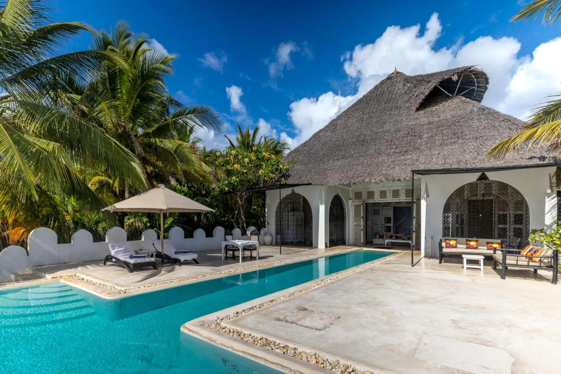 Swimming pool in Msambweni Beach House and Private Villas