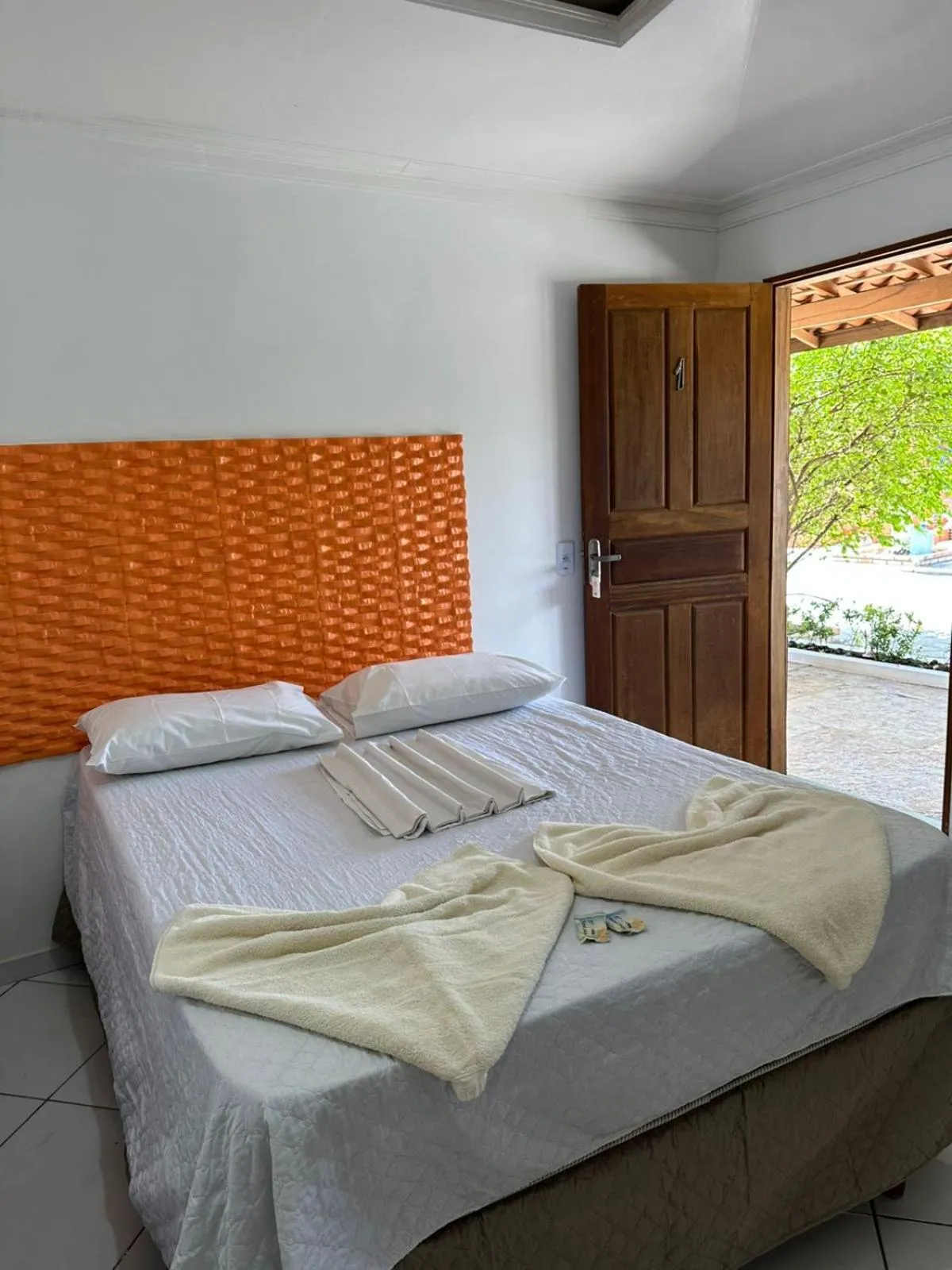 Bed in Pousada Casa Grande